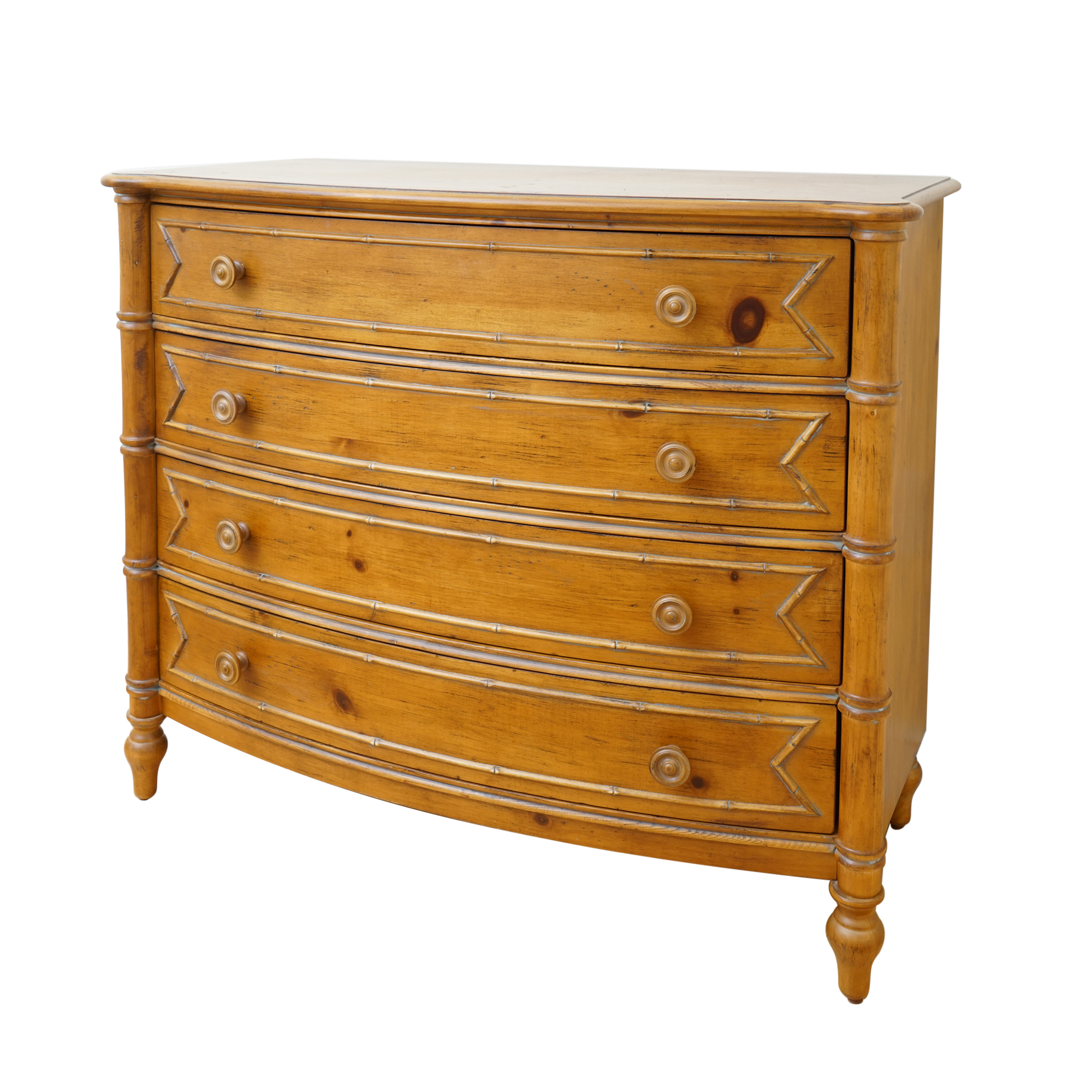 Hannah Bow Front Chest of Drawers From New Country by Ethan Allen