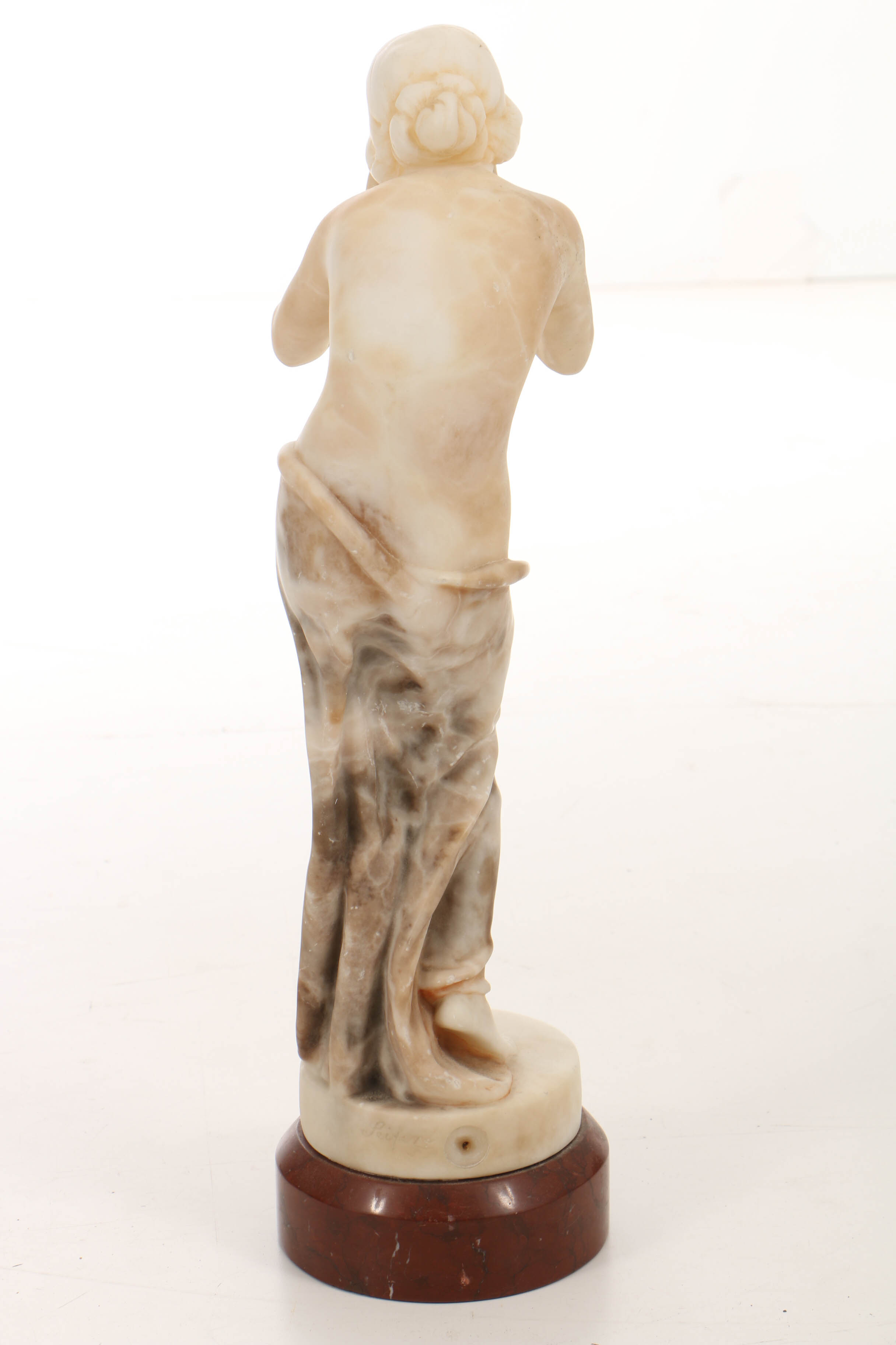 Victor Heinrich Seifert Alabaster Sculpture "Trinkende"