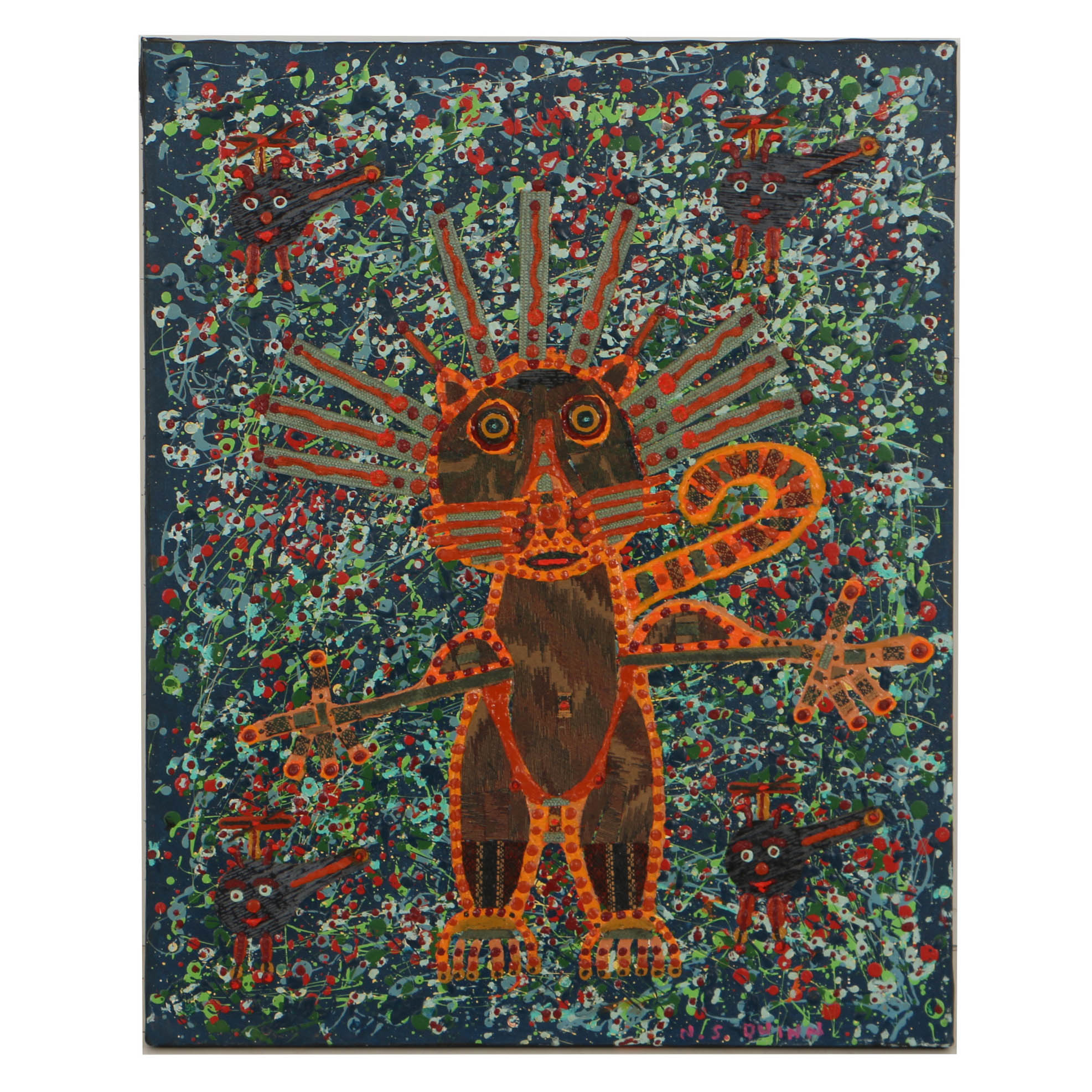 Norman Scott "Butch" Quinn Mixed Media on Canvas