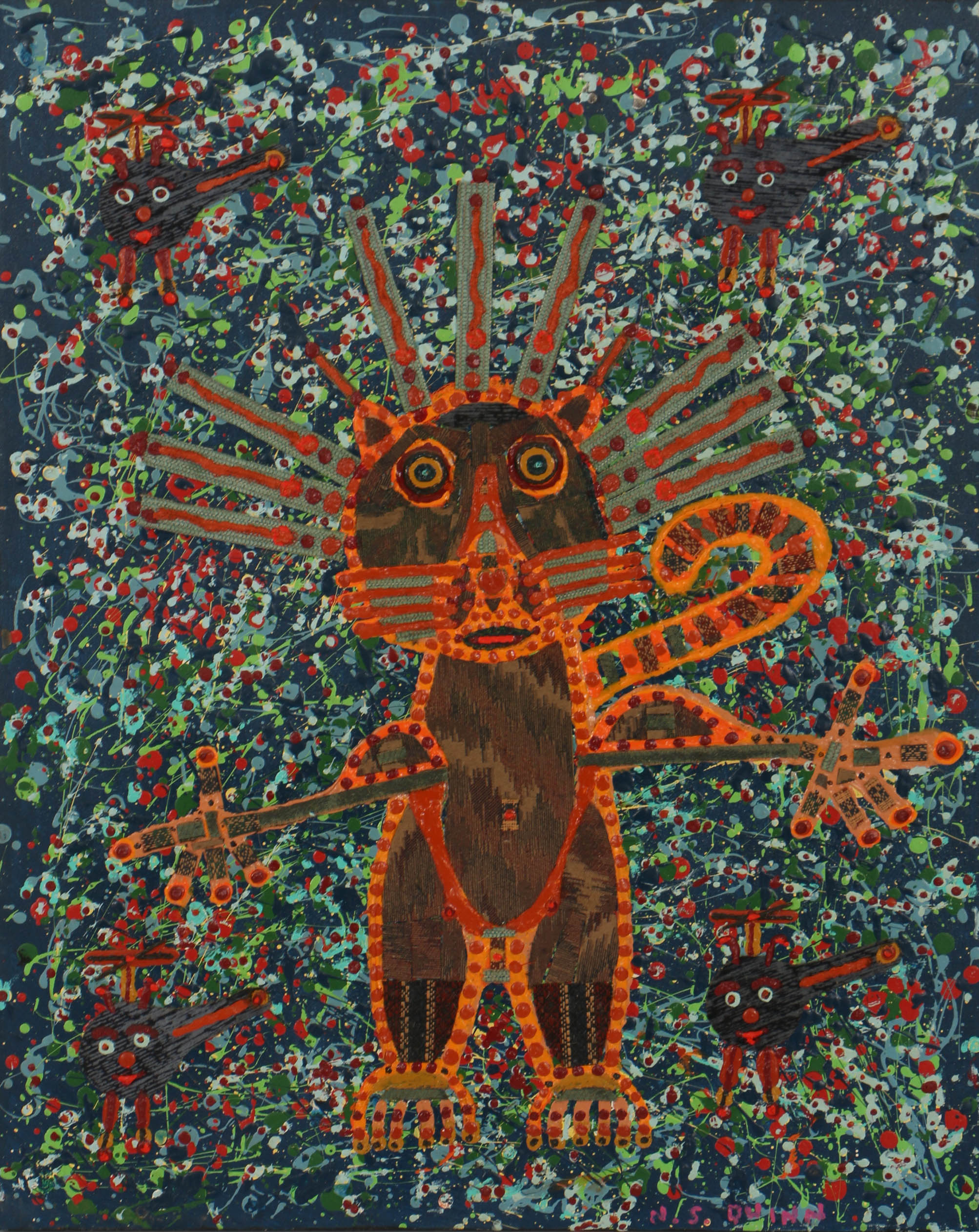 Norman Scott "Butch" Quinn Mixed Media on Canvas