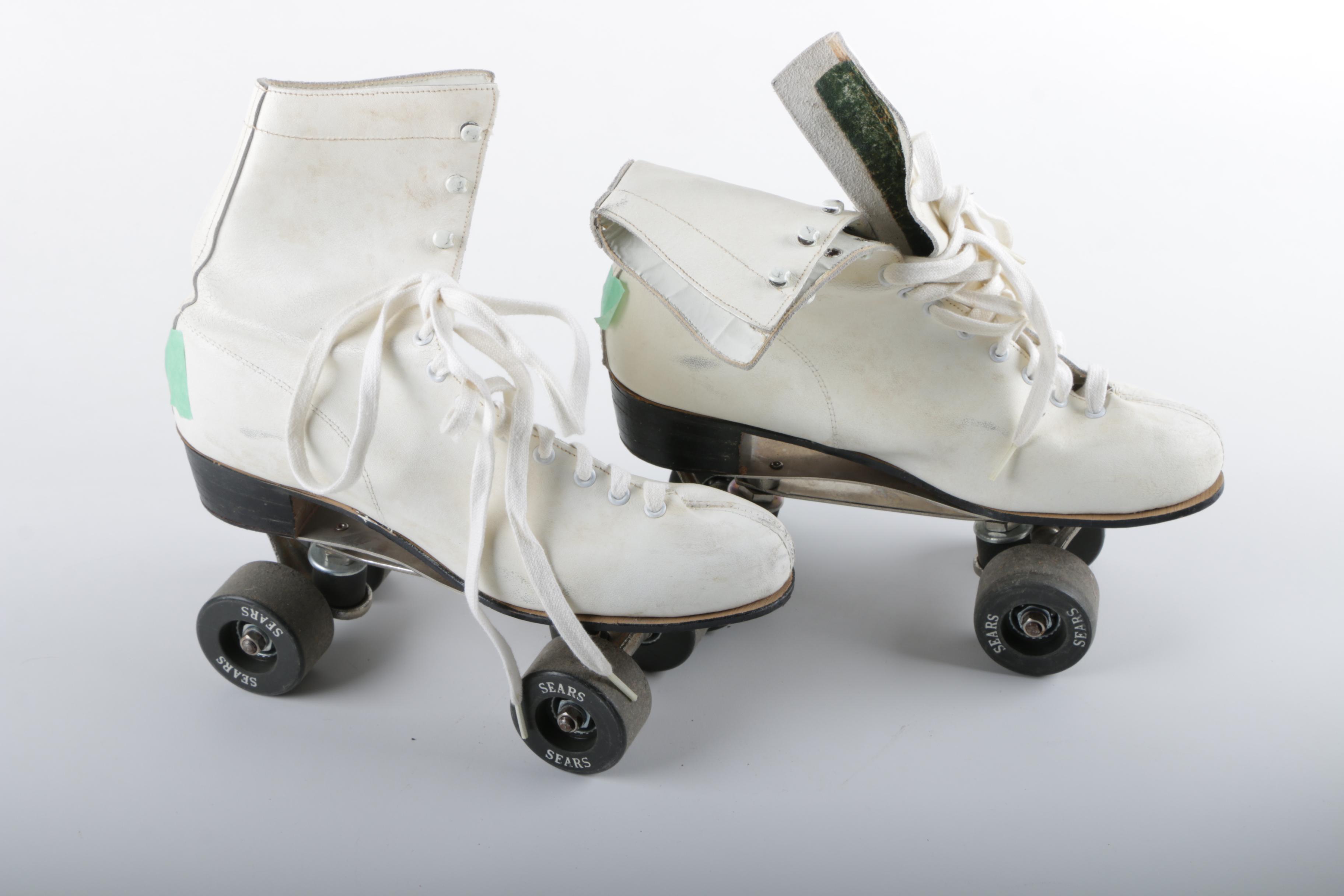 Vintage Sears Women's Roller Skates with Case