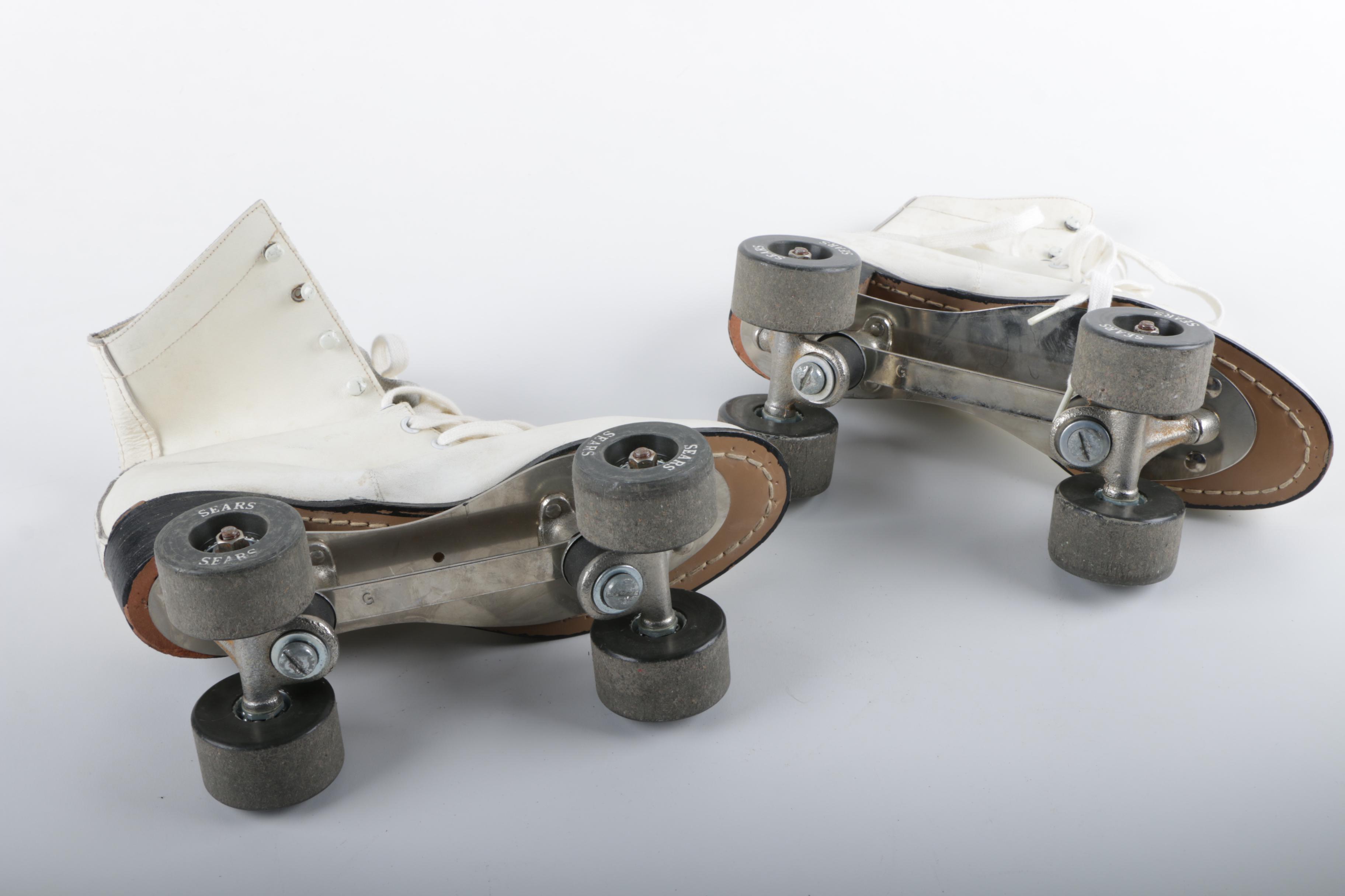 Vintage Sears Women's Roller Skates with Case