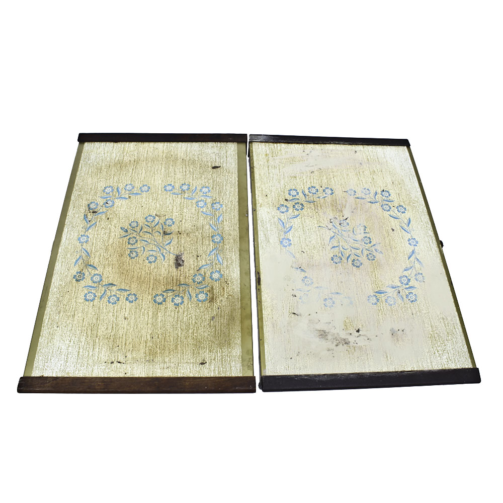 Pair of Vintage CorningWare Blue Cornflower Electric Model 60 Warm-O-Trays