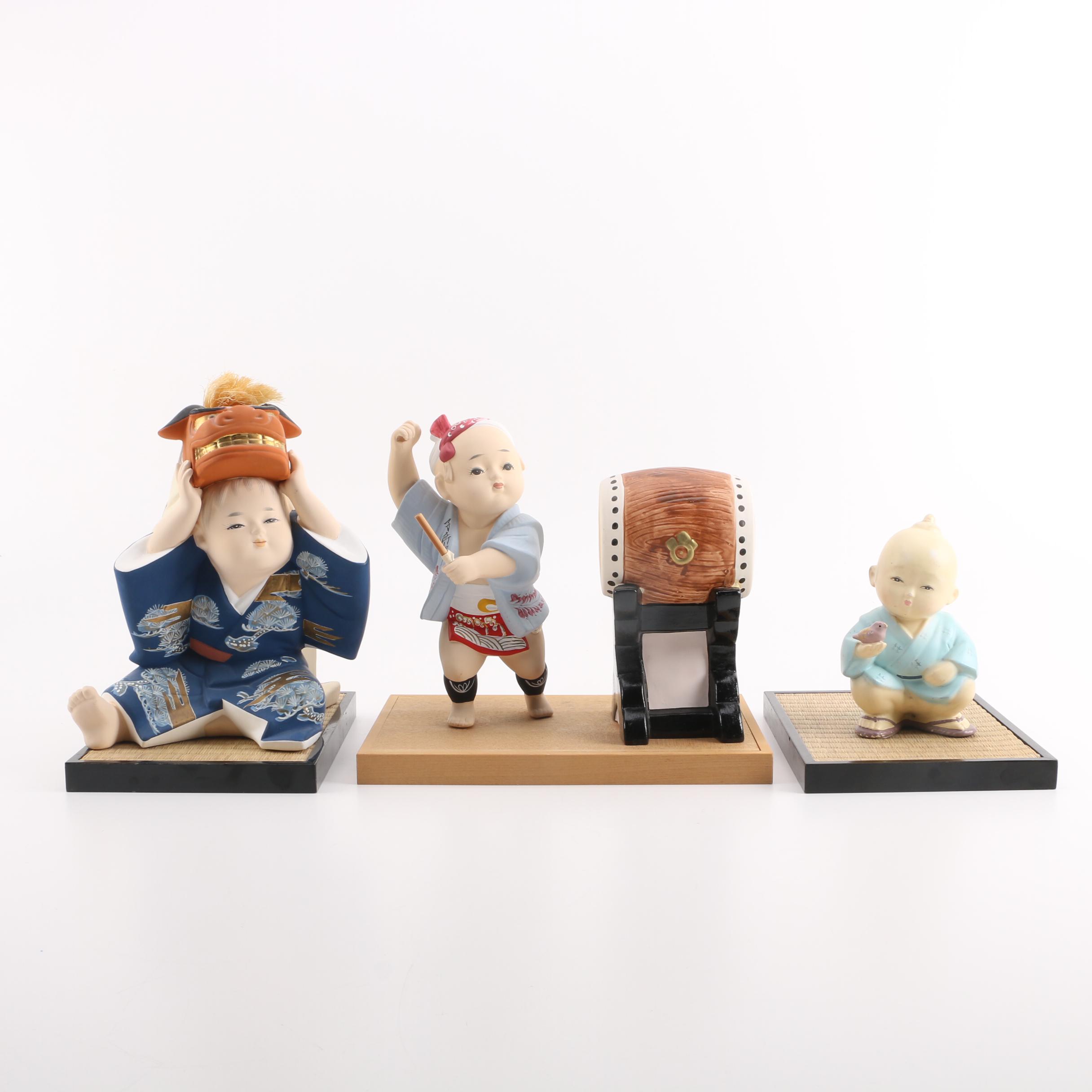 Vintage Japanese Asakusa Figurines