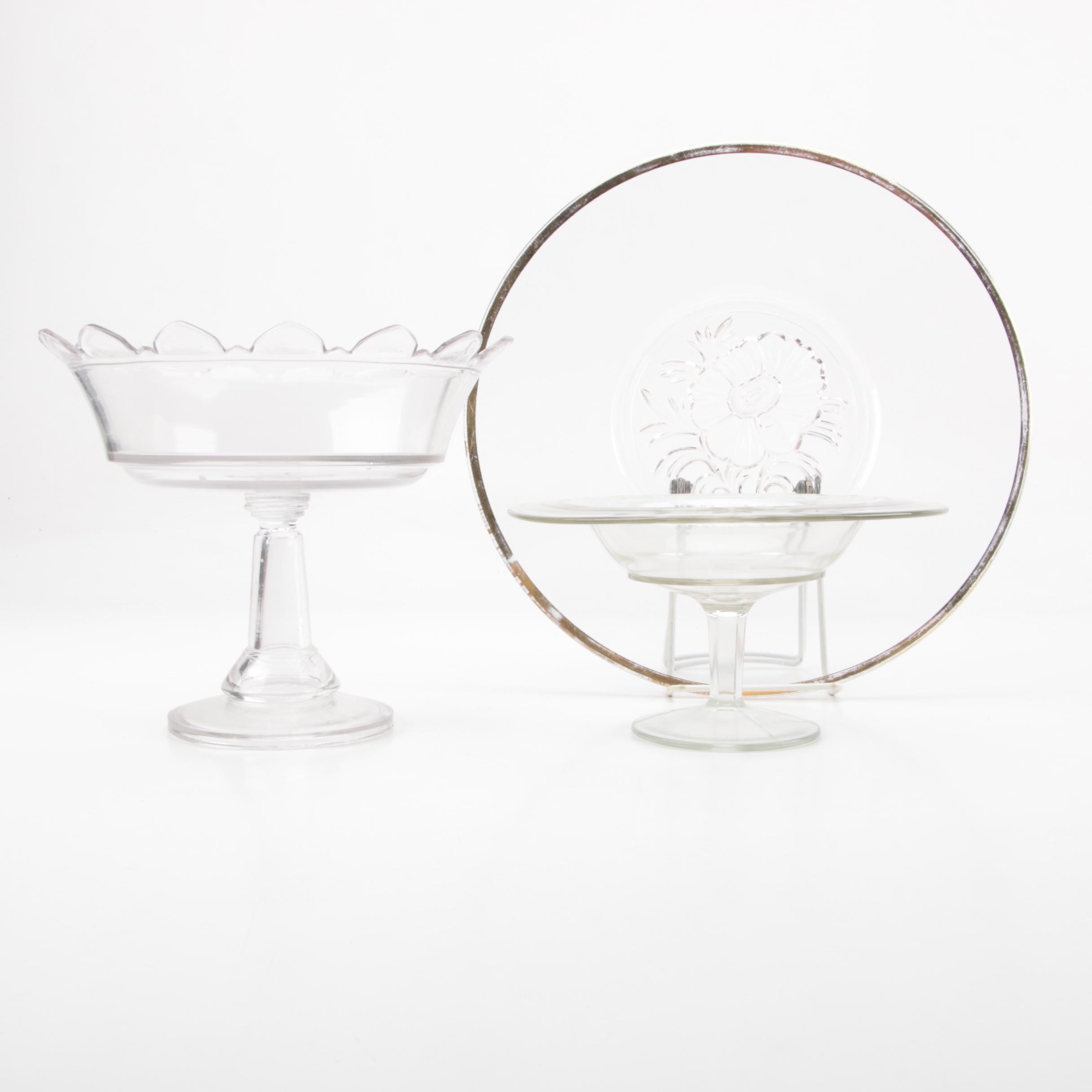 Vintage Glass Serving Dishes