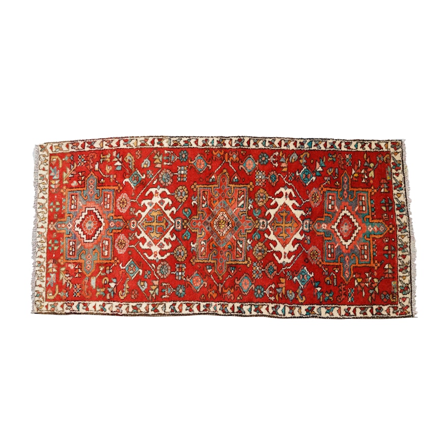 Hand-Knotted Persian Lamberan Wool Area Rug