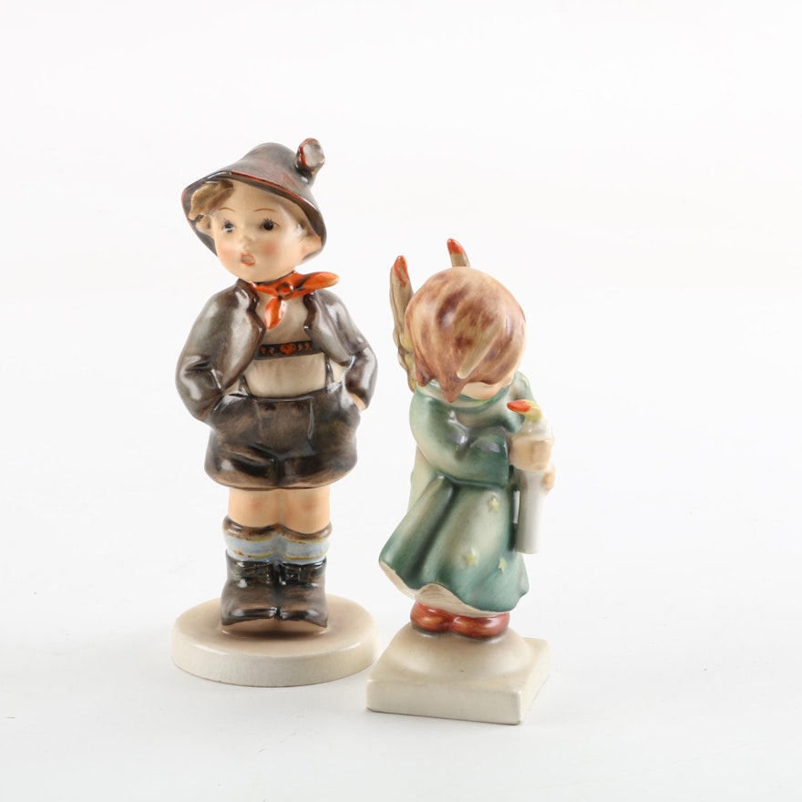 Hummel Figurines "Heavenly Angel" and "Brother"