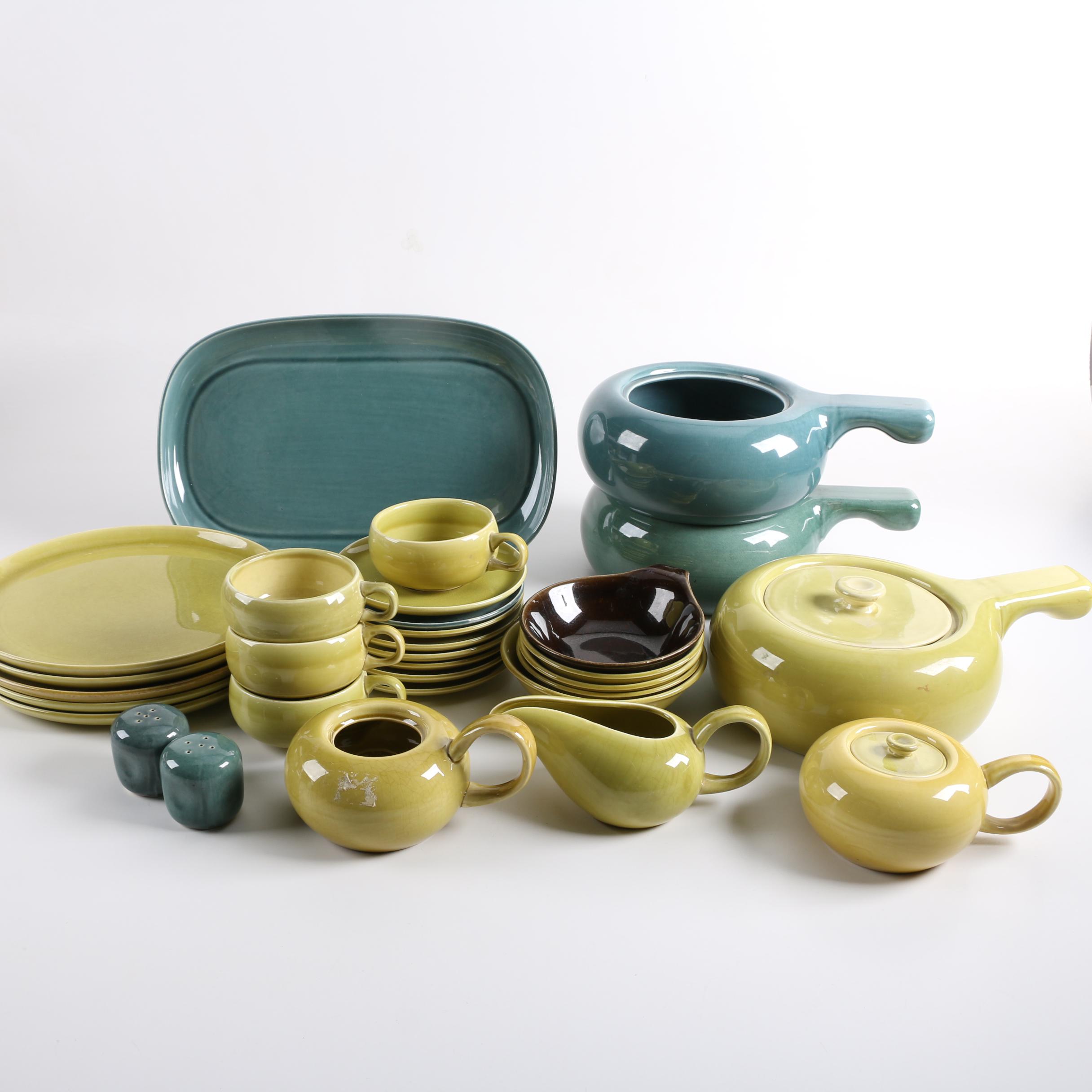 Steubenville Russel Wright "Chartreuse" and "Green" Dinnerware, Circa 1939-1959