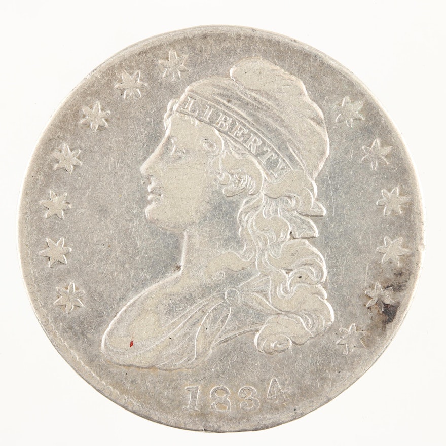 1834 Capped Bust 50 C. Half Dollar