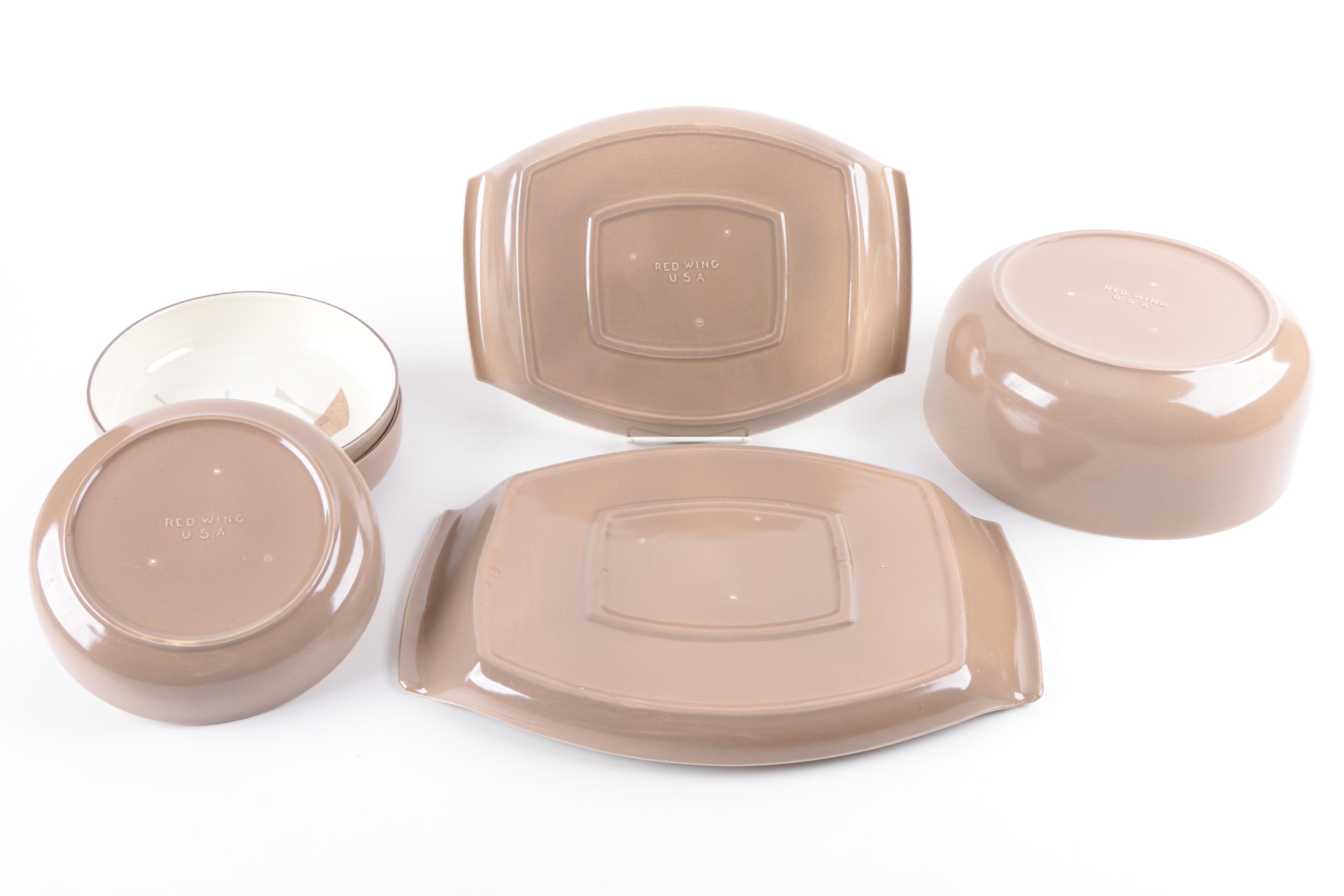 Red Wing "Pompeii" Dinnerware, Circa 1962-1963