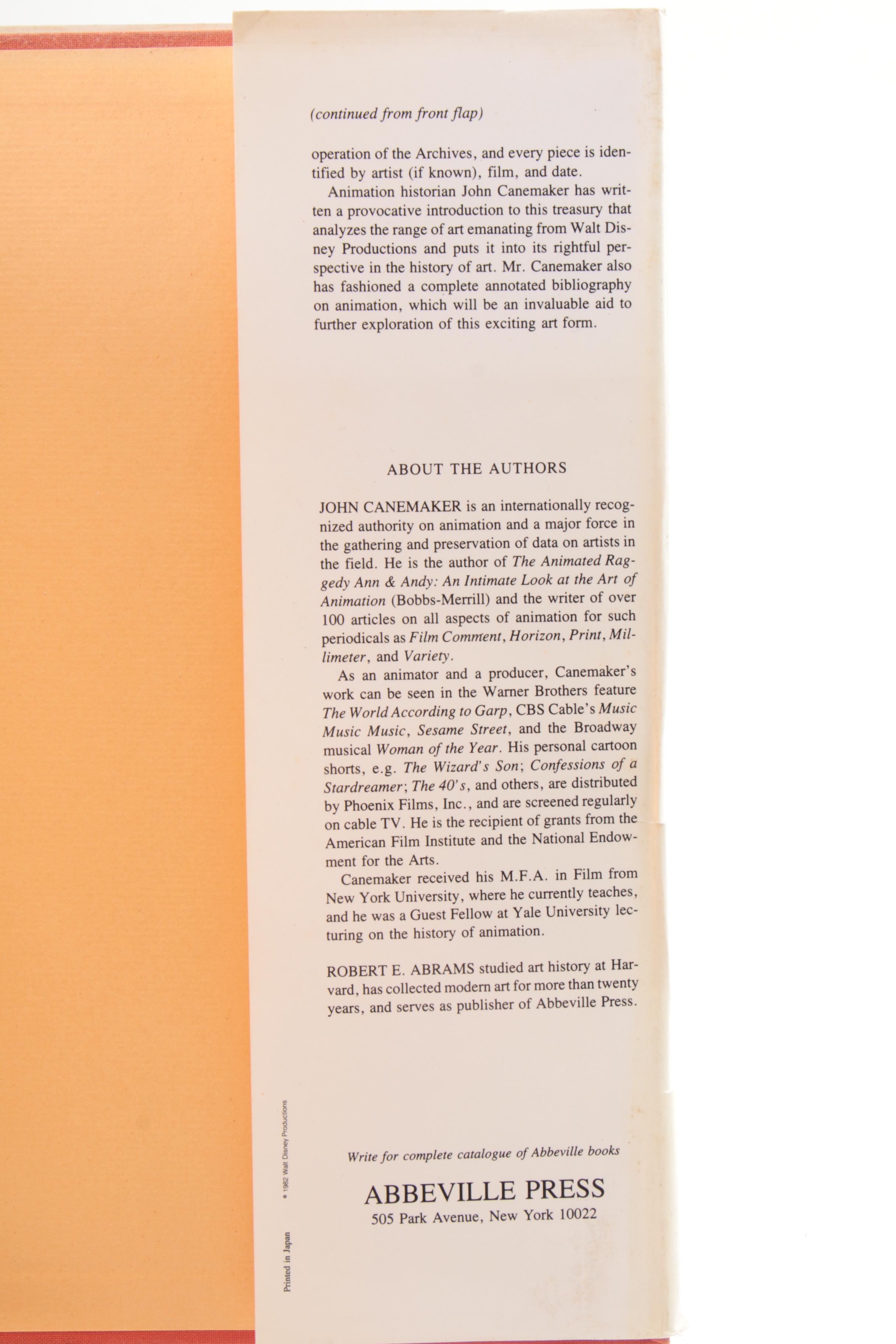 1982 "Treasures of Disney Animation Art"