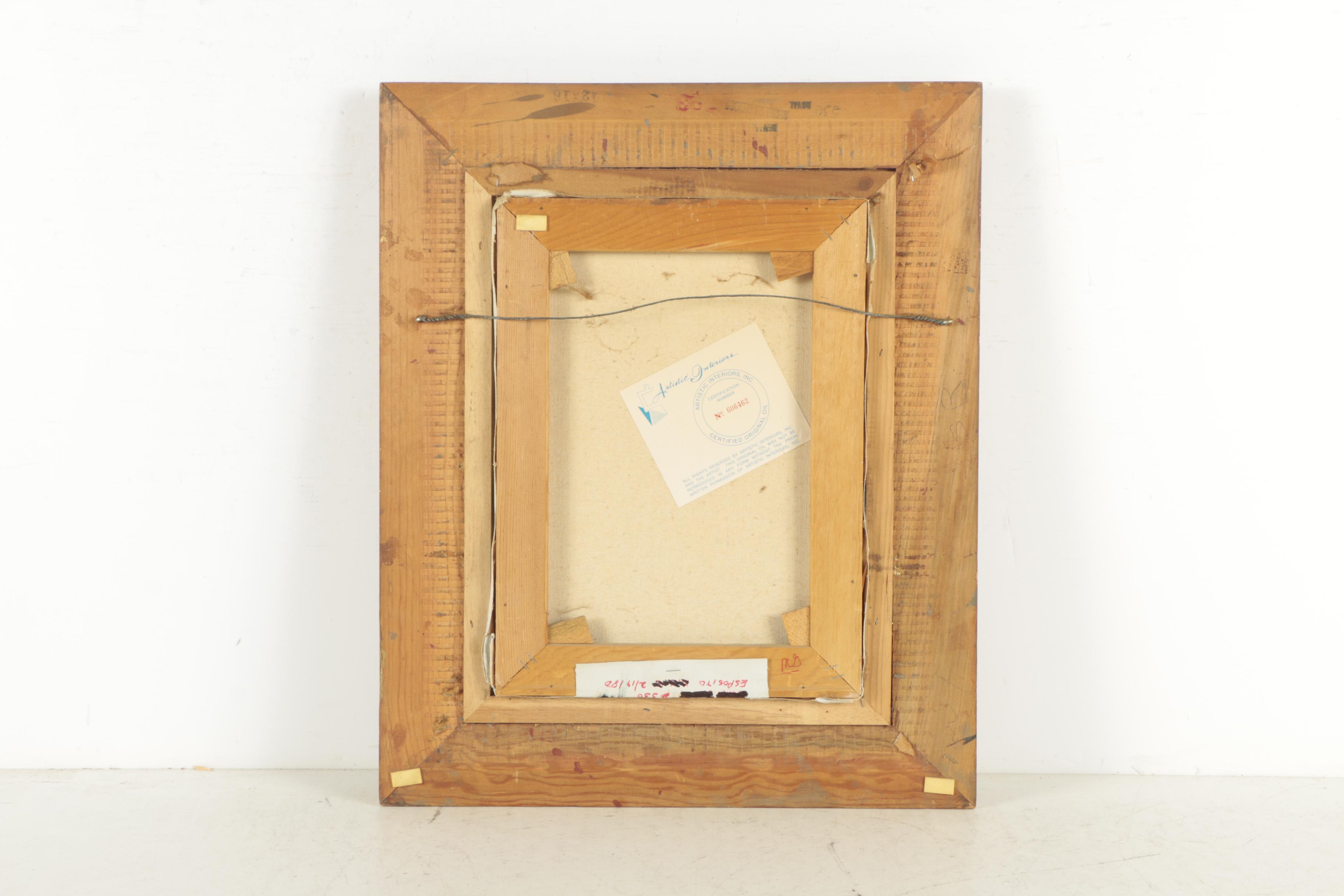 Van Meer Vintage Oil Painting