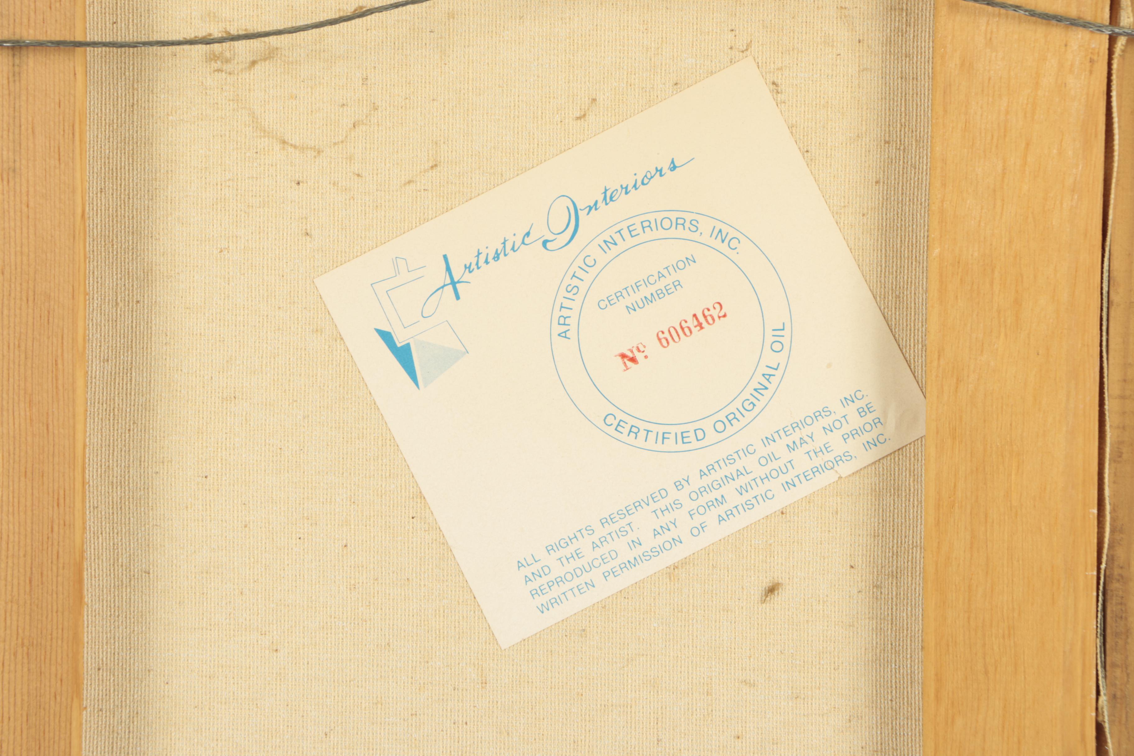 Van Meer Vintage Oil Painting