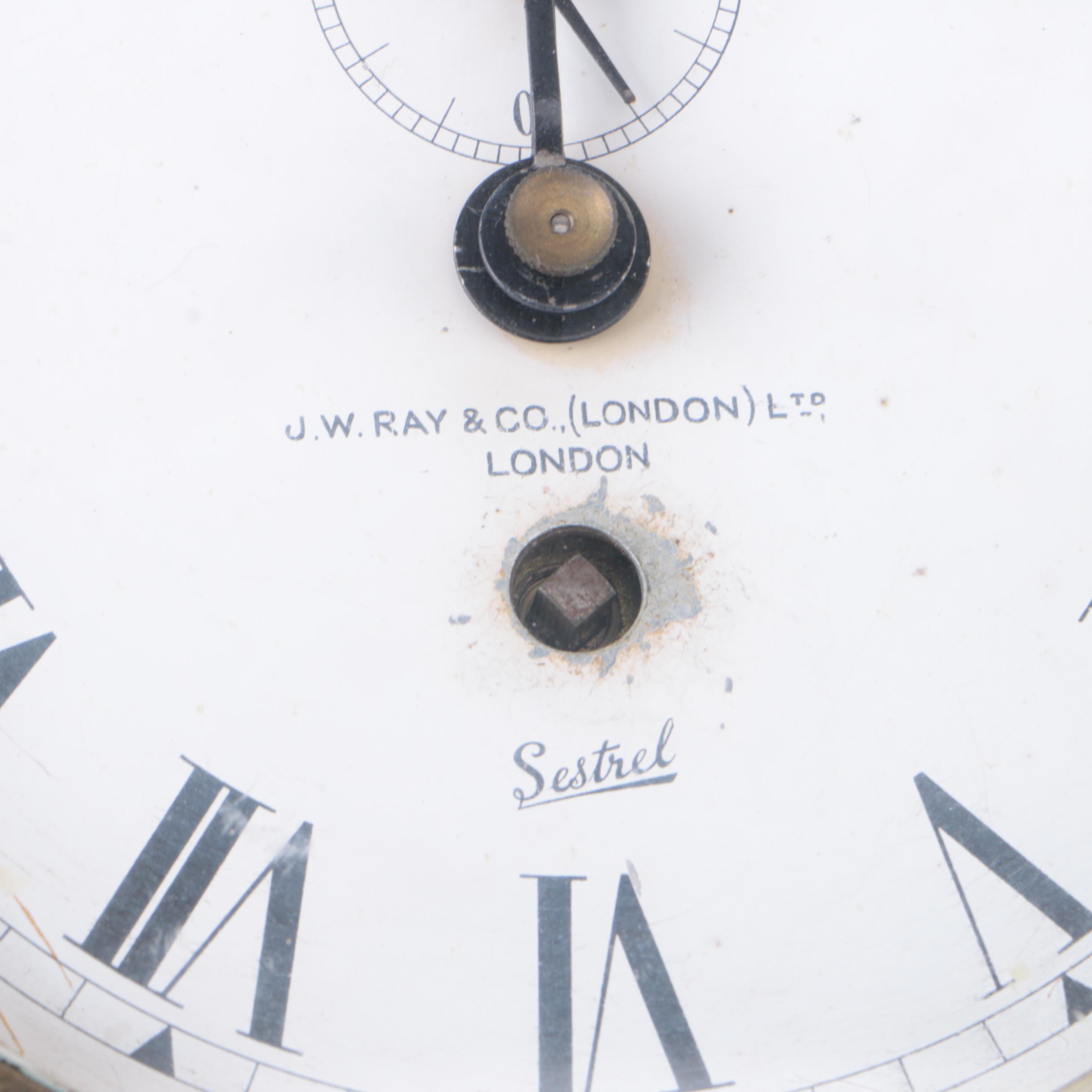 Antique J W Ray & Sons Sestrel Ships Clock