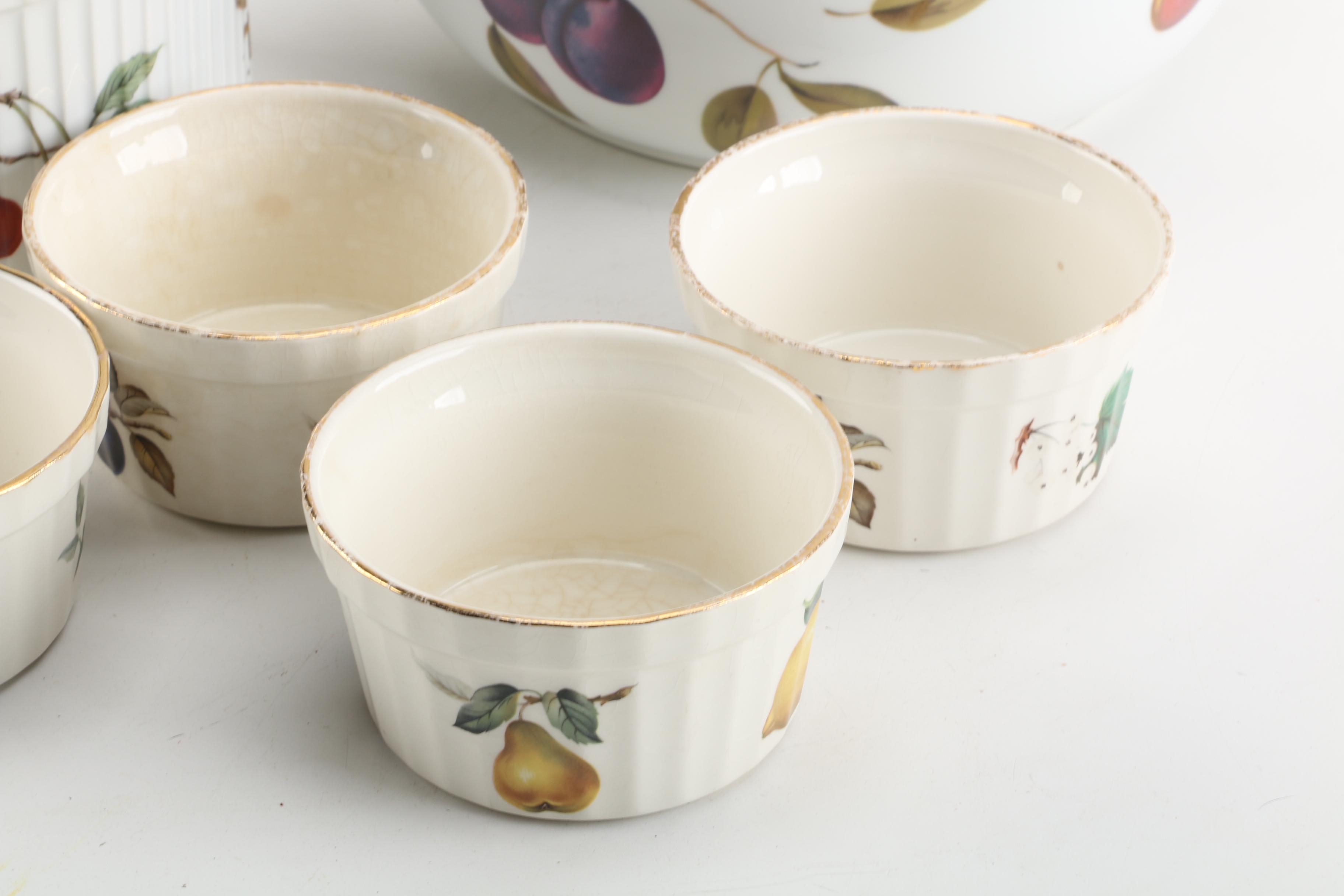 Royal Worcester "Evesham" and Crown Devon Oven to Tableware