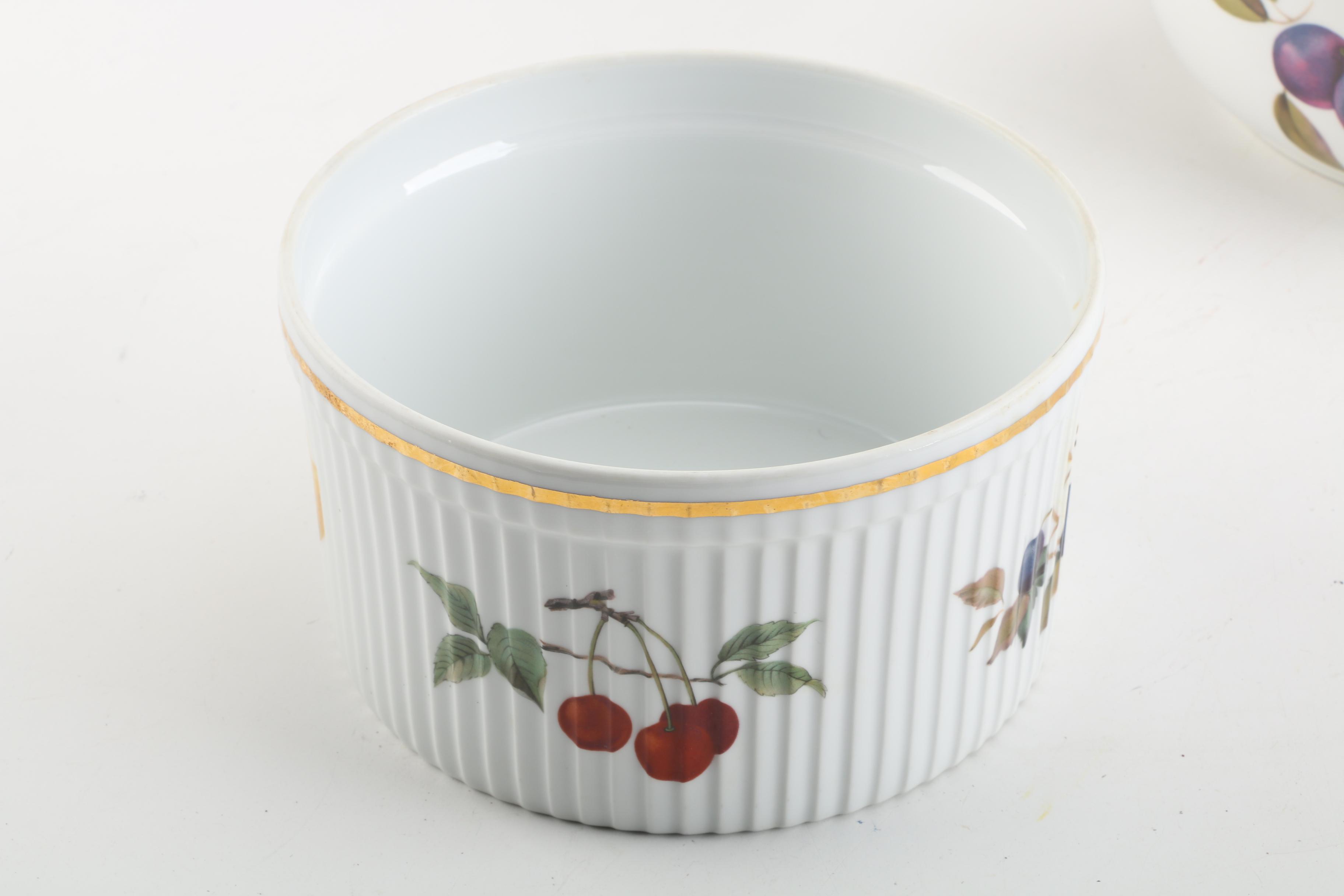 Royal Worcester "Evesham" and Crown Devon Oven to Tableware