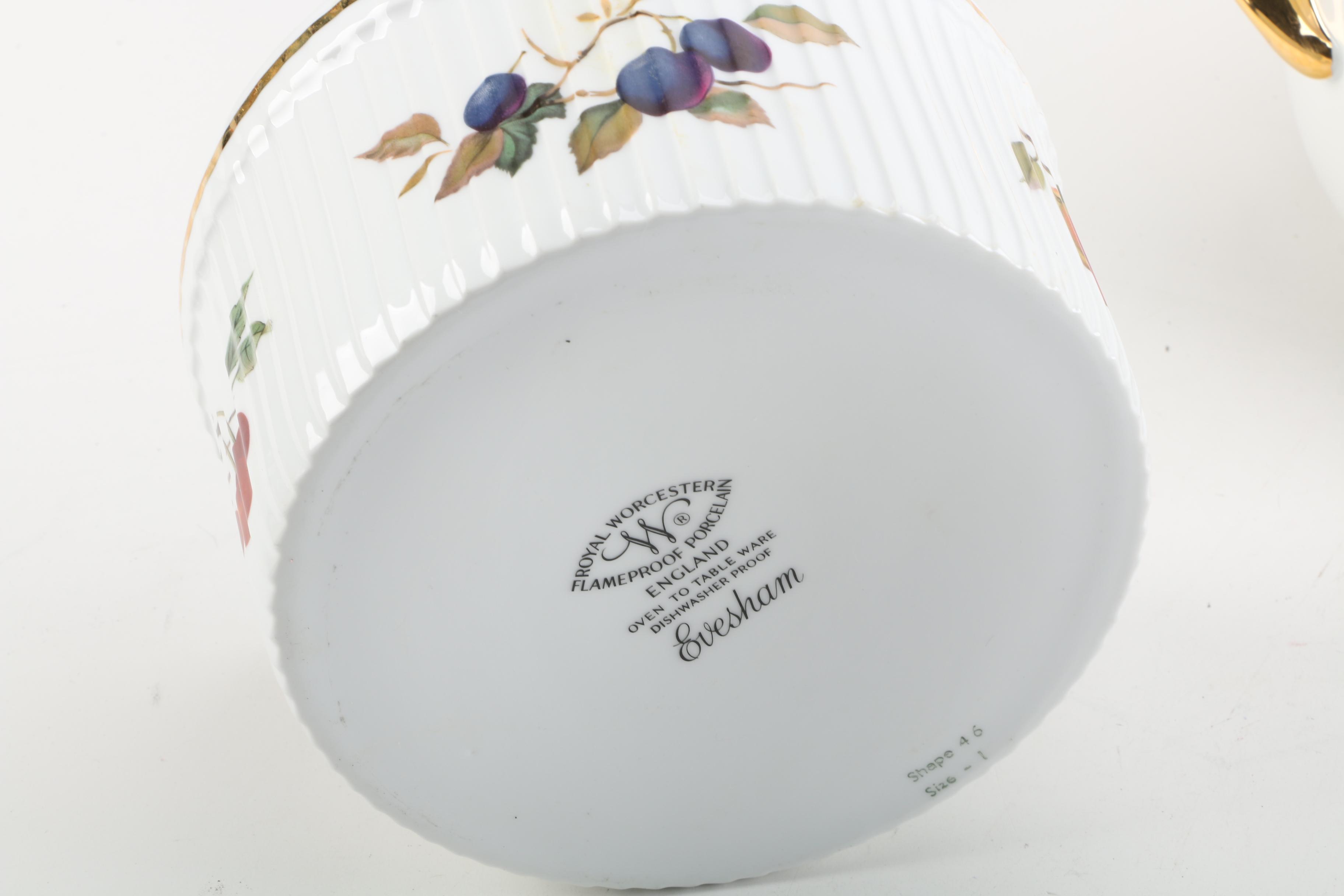 Royal Worcester "Evesham" and Crown Devon Oven to Tableware