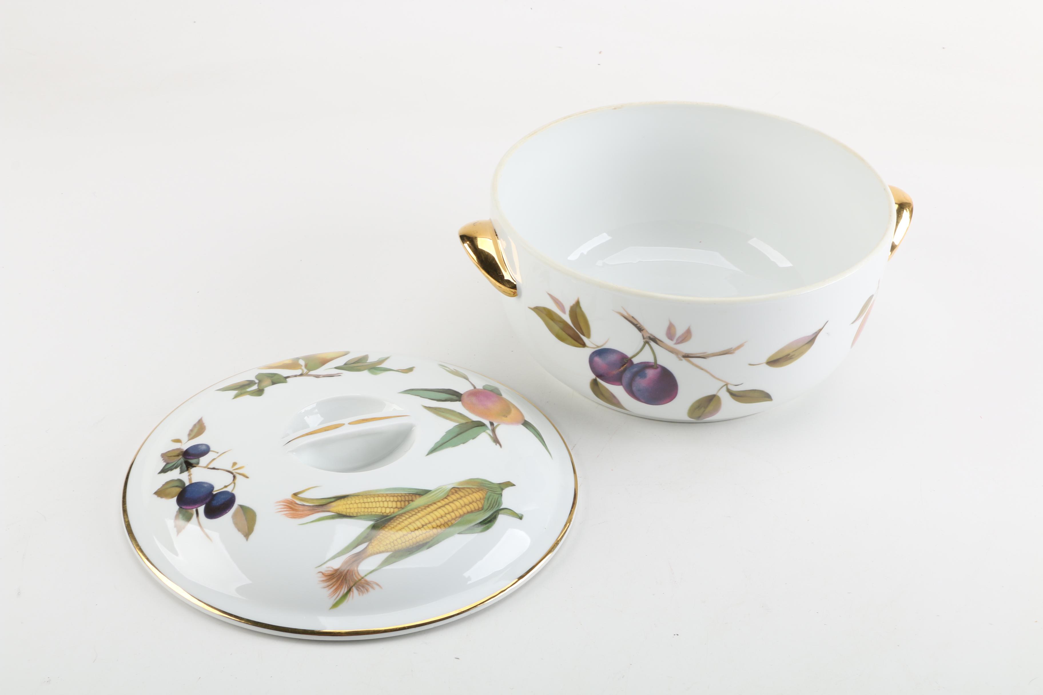 Royal Worcester "Evesham" and Crown Devon Oven to Tableware