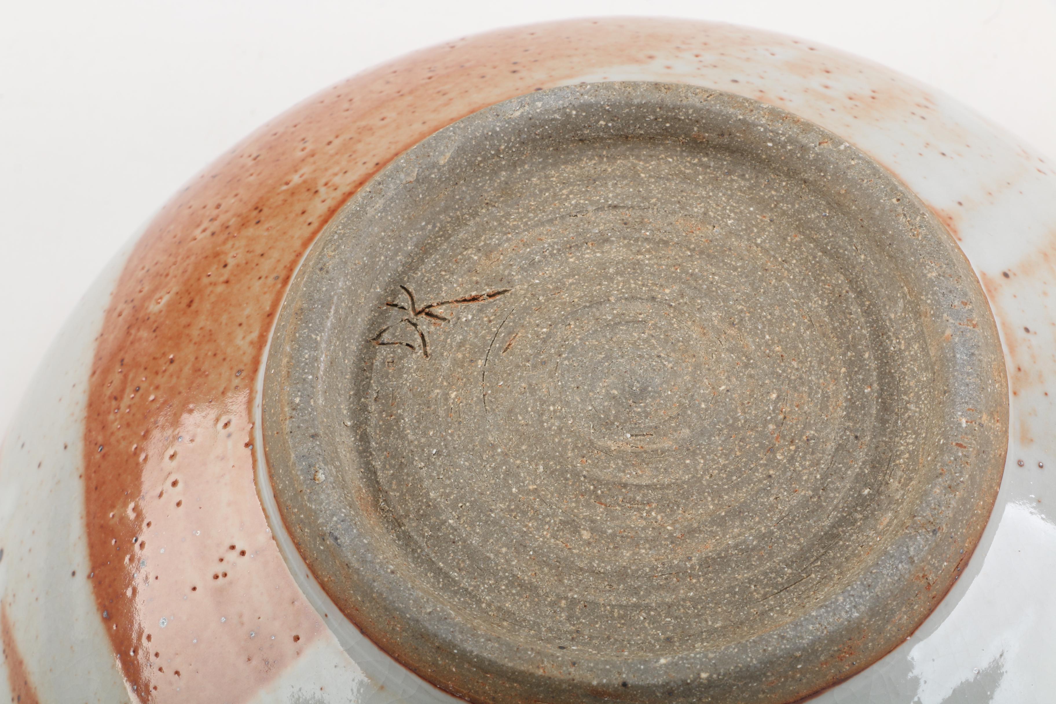 Signed Wheel Thrown Stoneware Bowls