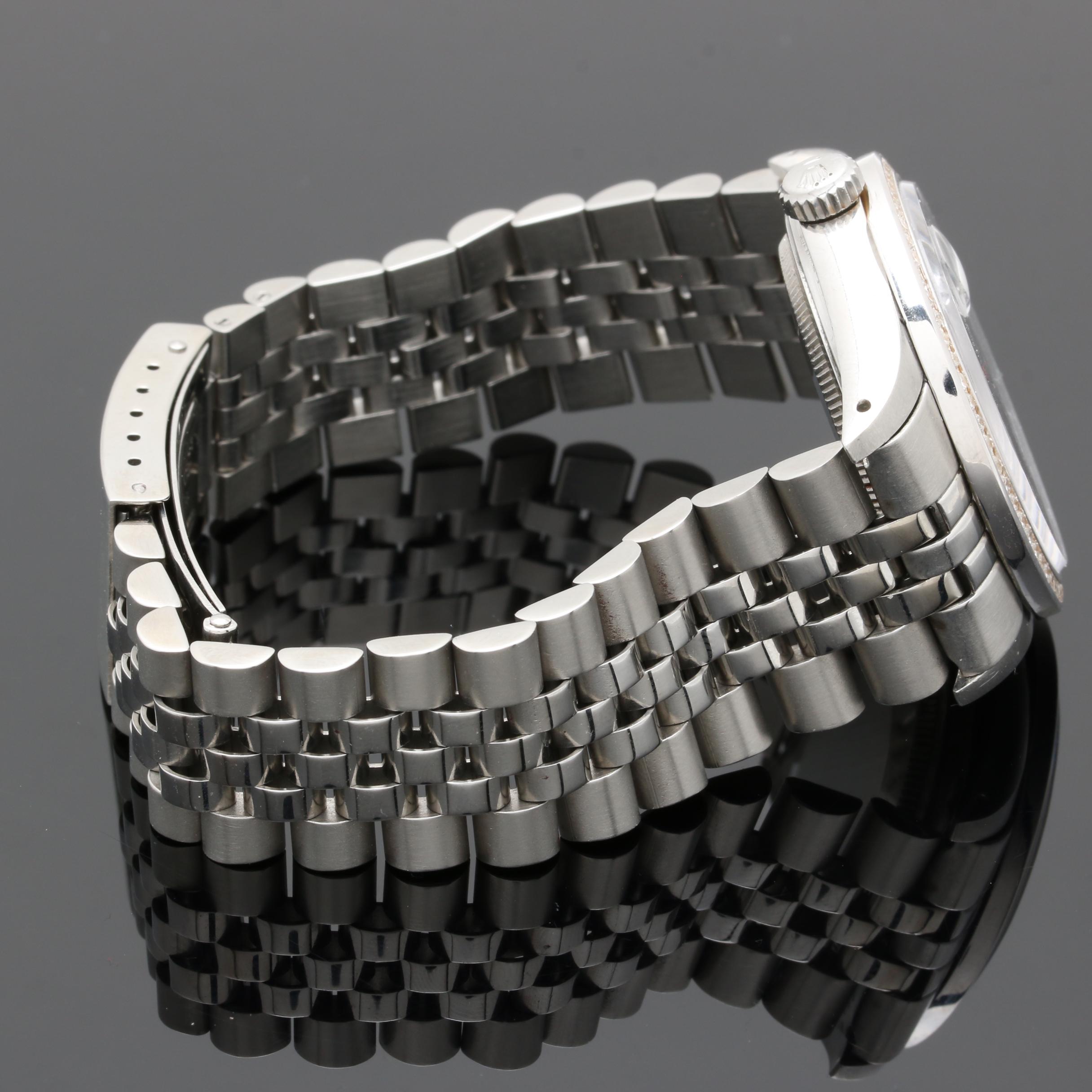 Rolex Stainless Steel 1.24 CTW Diamond Watch