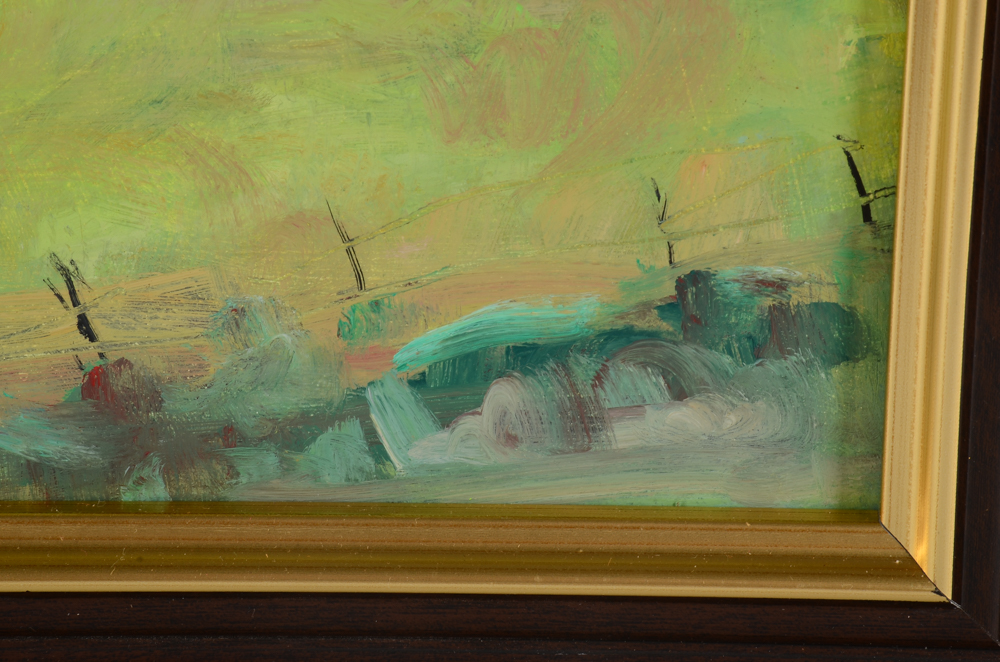 Harry Barton Original Oil Painting on Masonite