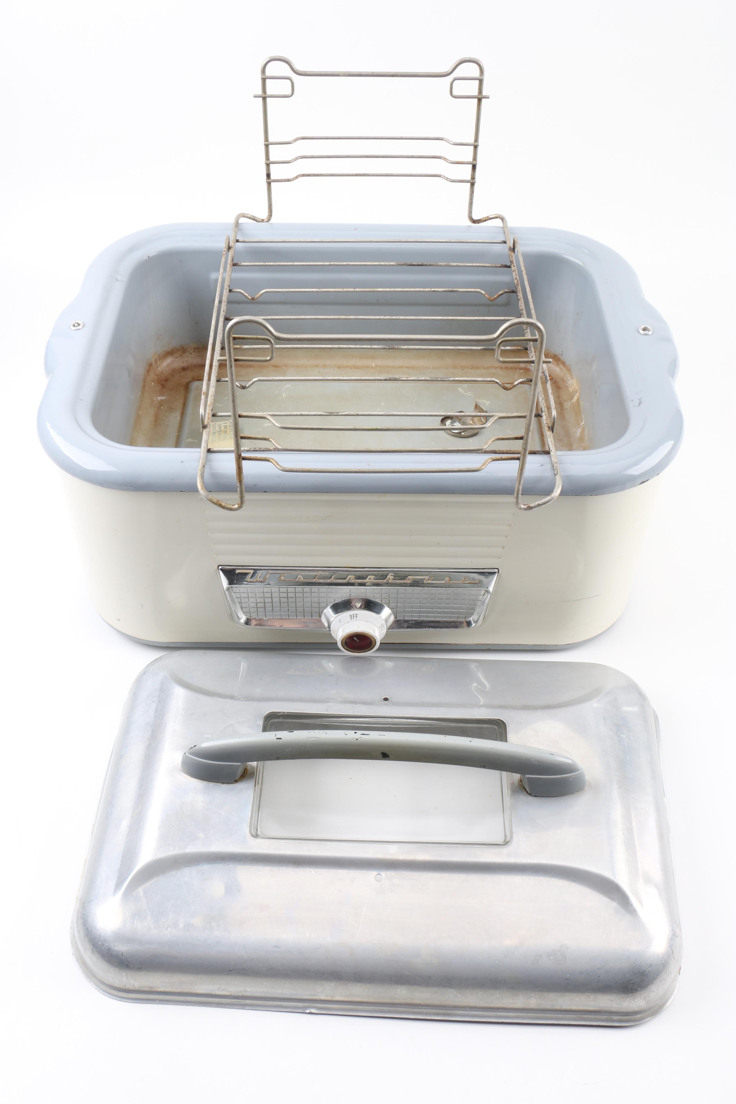 Vintage Westinghouse Electric Counter Top Roaster Oven with Instructions