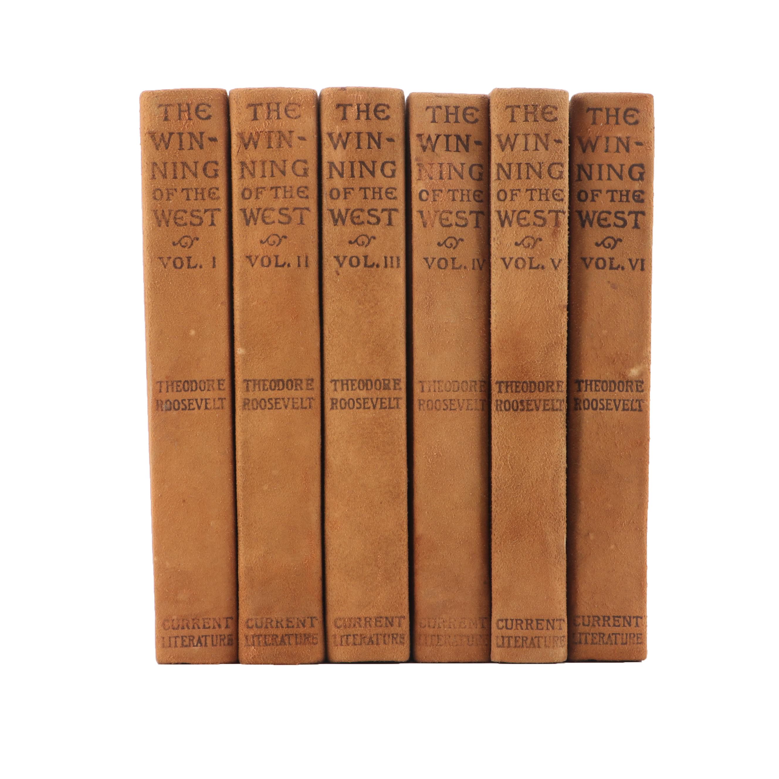1905 Six Volume "The Winning of the West" by Theodore Roosevelt