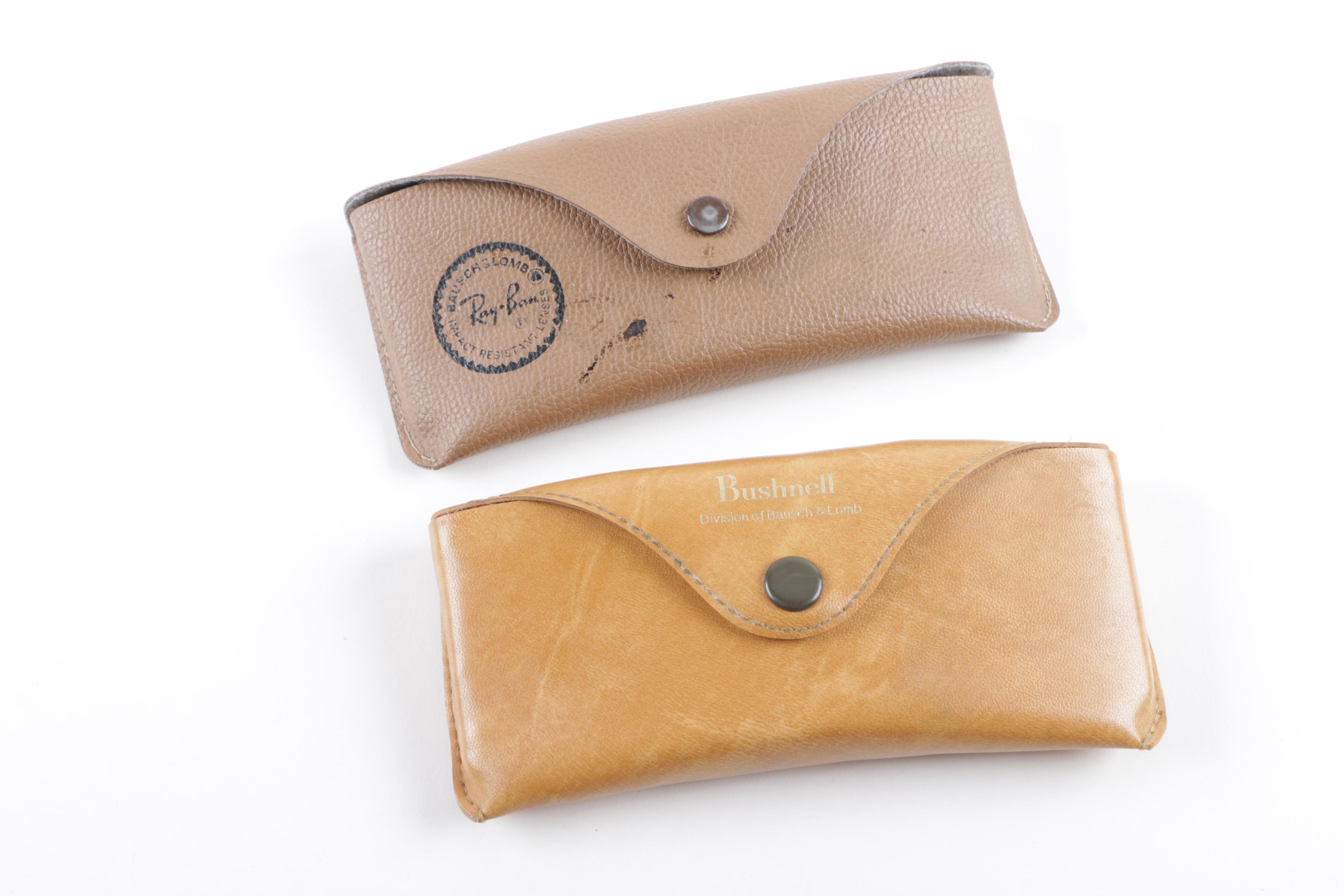 Vintage Shuron Gold Filled Aviator Sunglasses and Tasco Shooting Eyeglasses