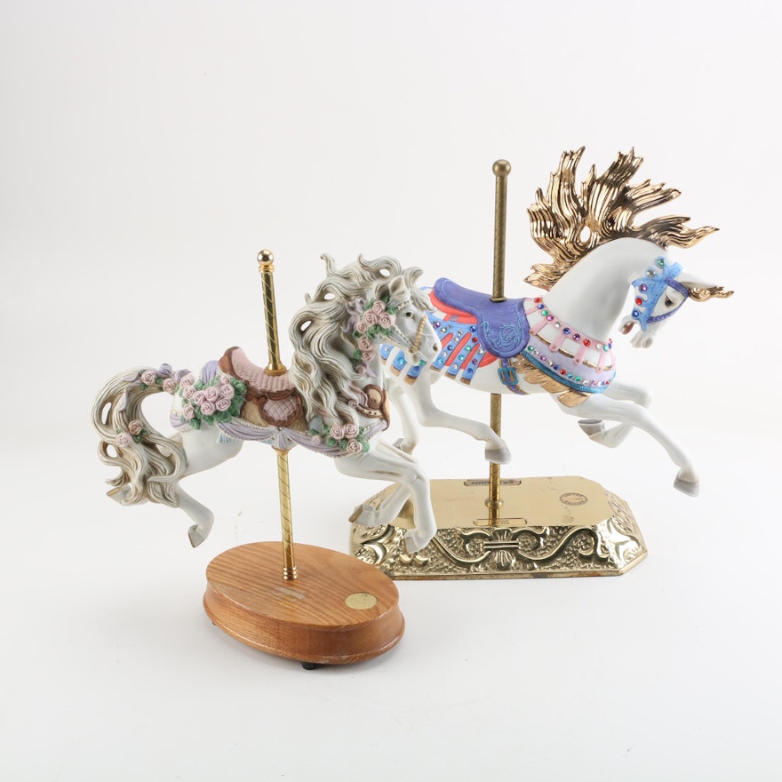 Limited Edition Carousel Horse Figurines Including Harvey's