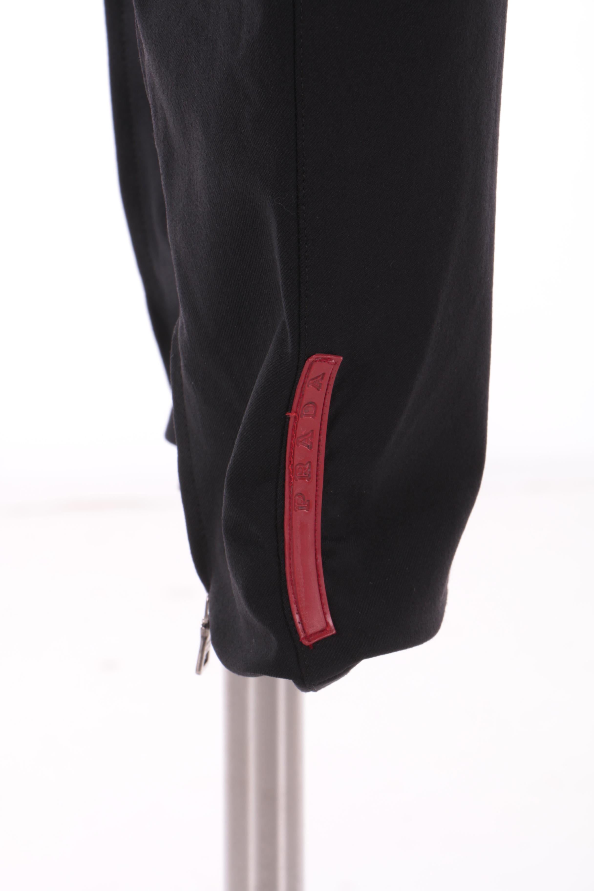 Women's Prada Black Nylon Blend Trousers