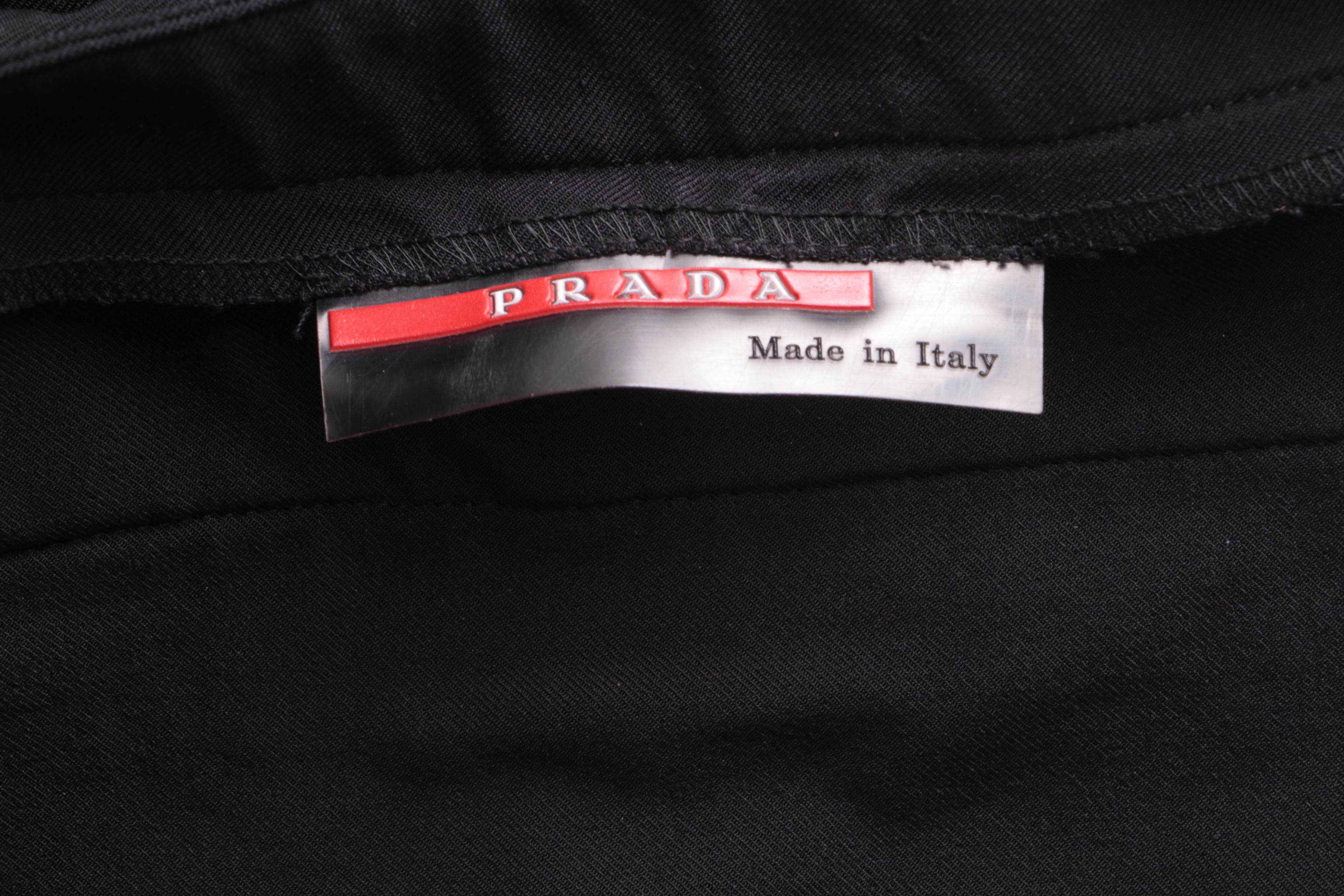 Women's Prada Black Nylon Blend Trousers