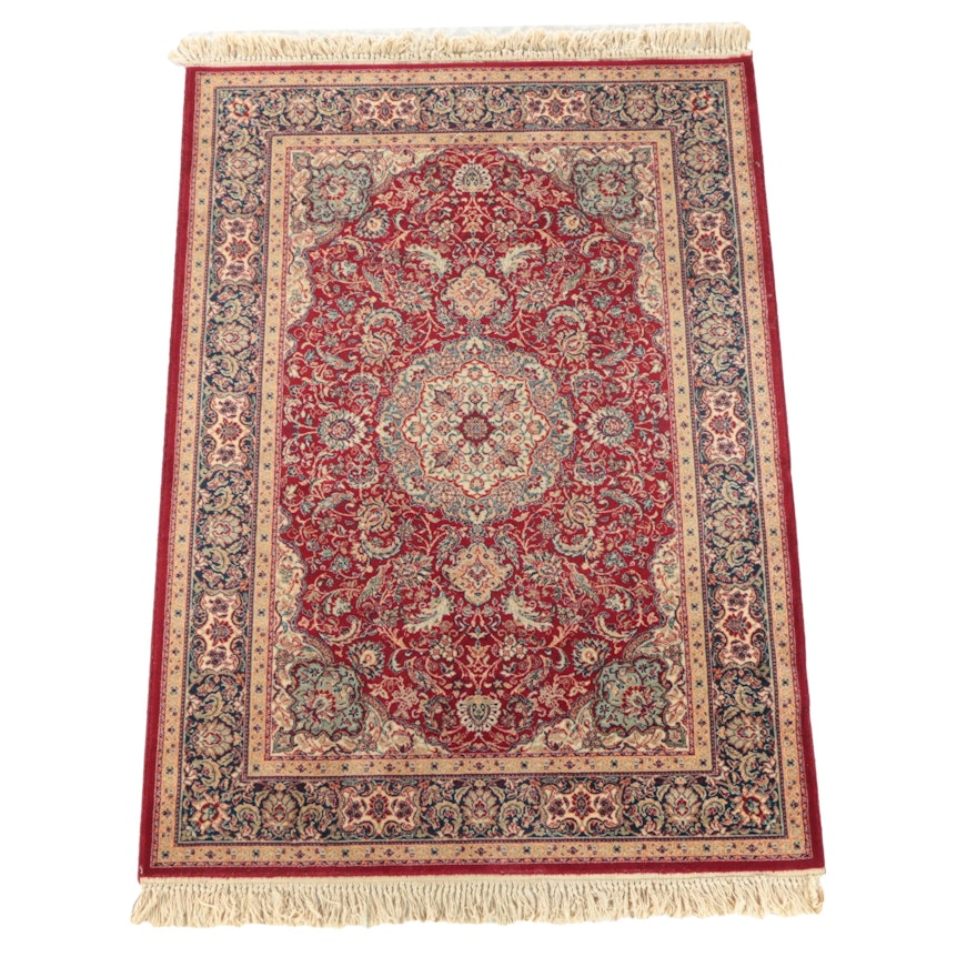 Vintage Power-Loomed Couristan Persian-Style Wool Area Rug