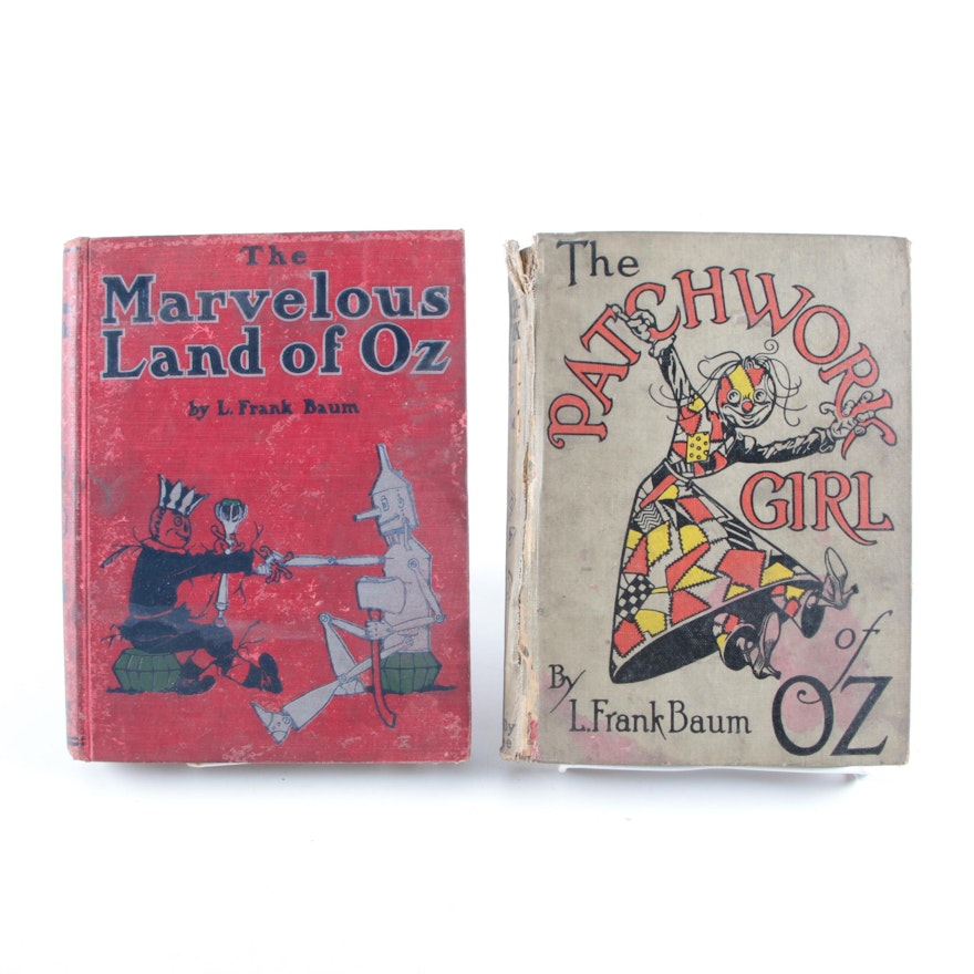 1904 "The Marvelous Land of Oz" and 1913 "The Patchwork Girl"