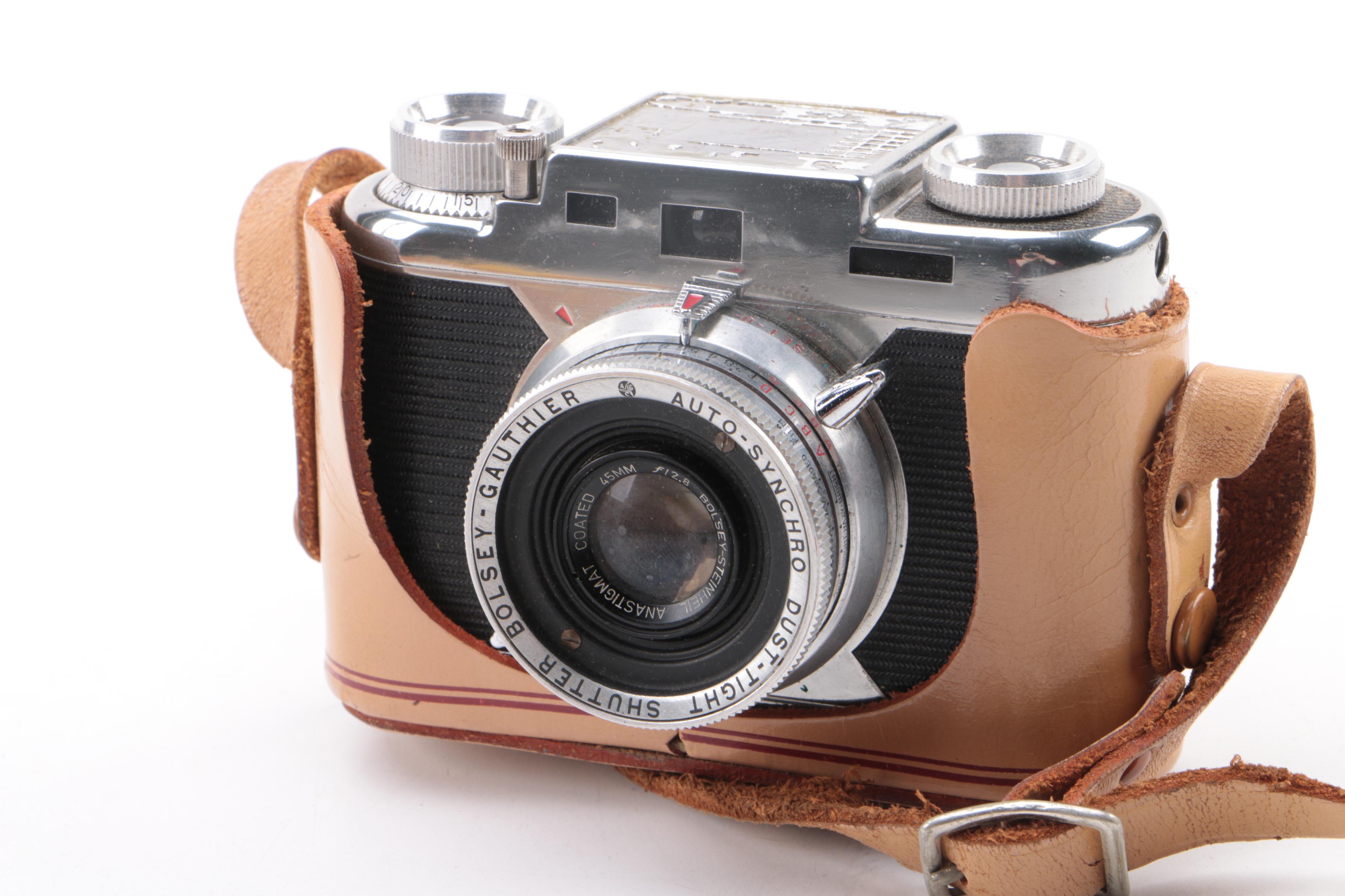 Nikon N2000 and Bosley Jubilee Still Cameras With Accessories