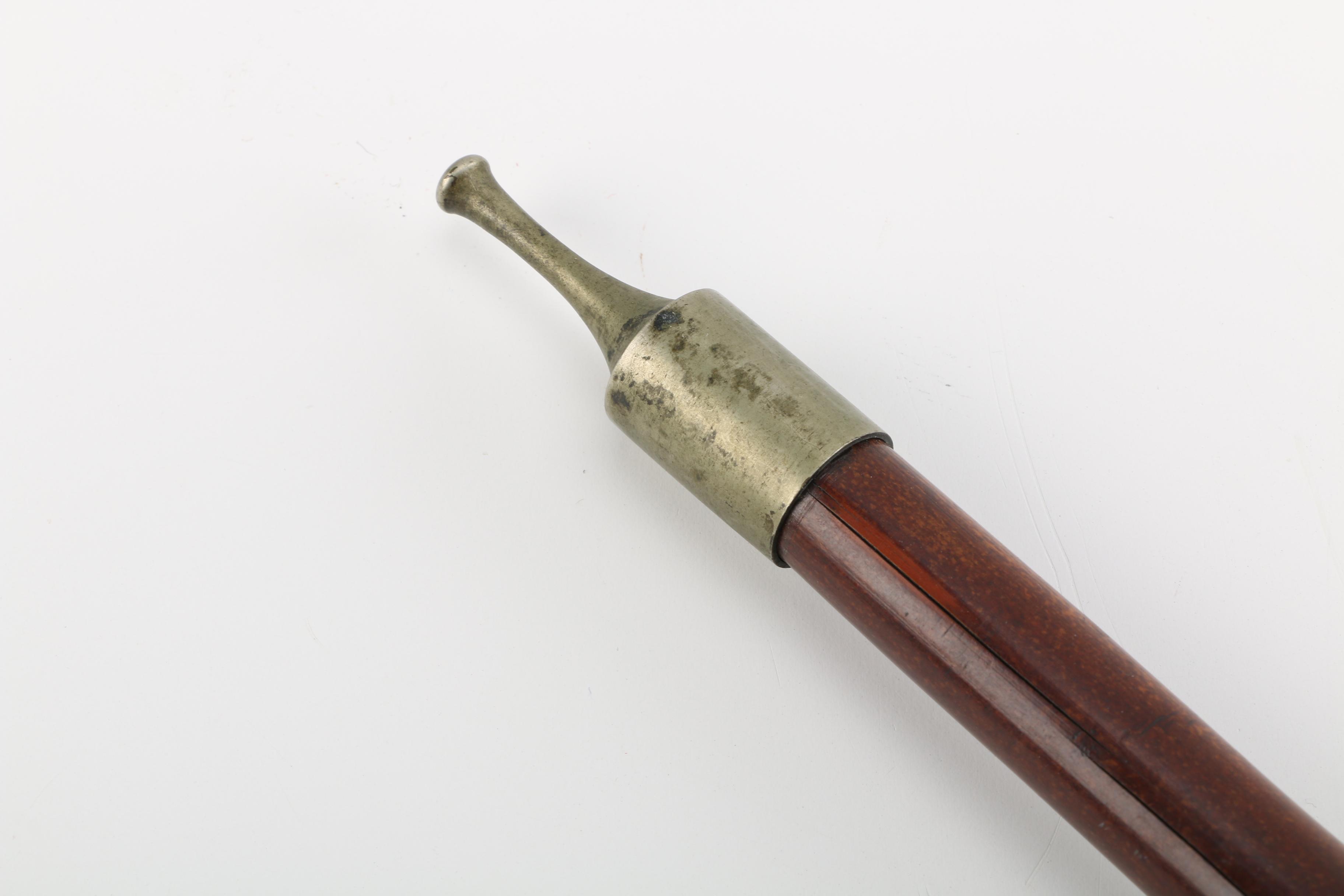 Vintage Metal and Bamboo Tobacco Pipe