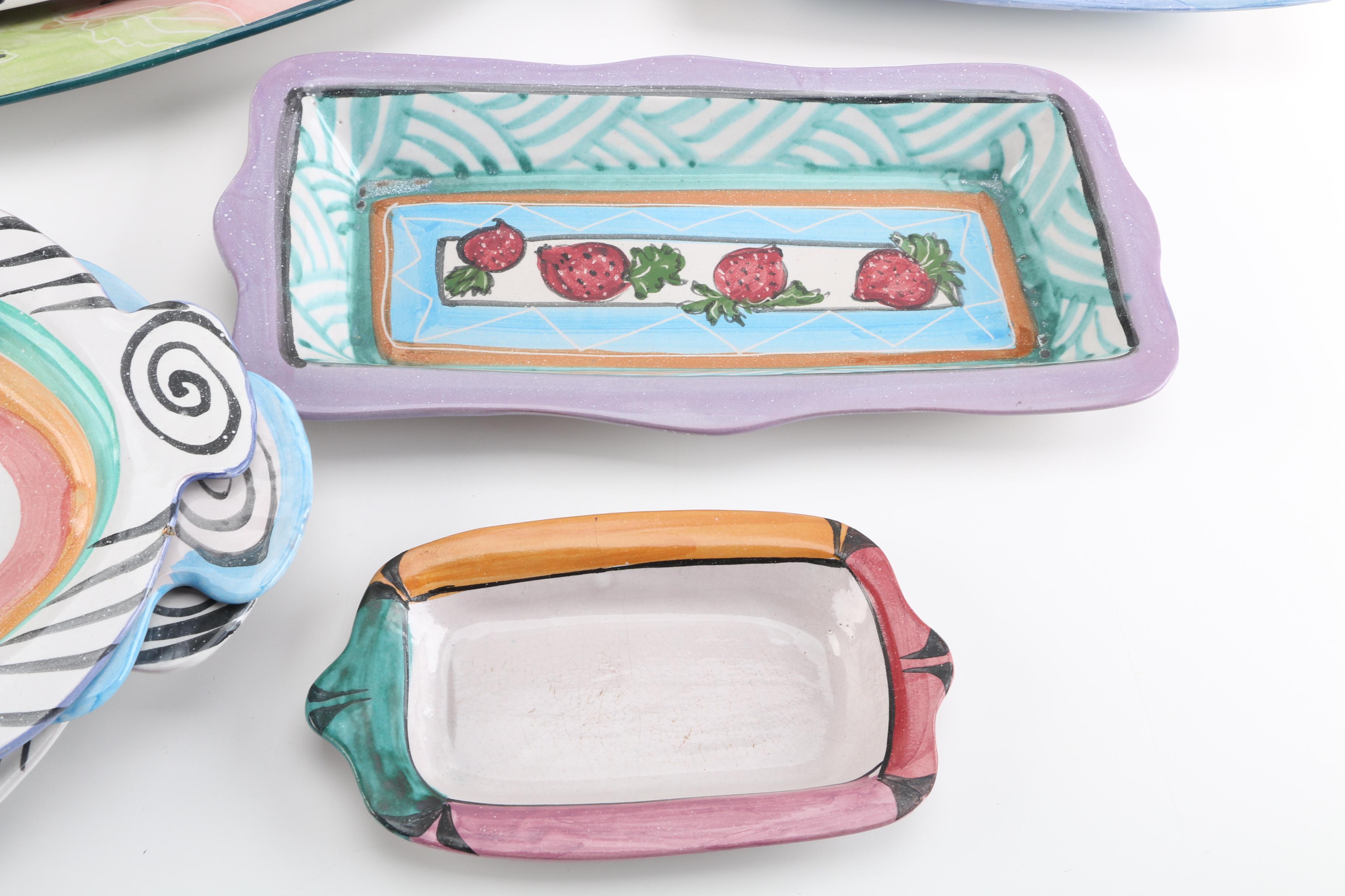 Mary George Kronstadt Earthenware Serving Trays