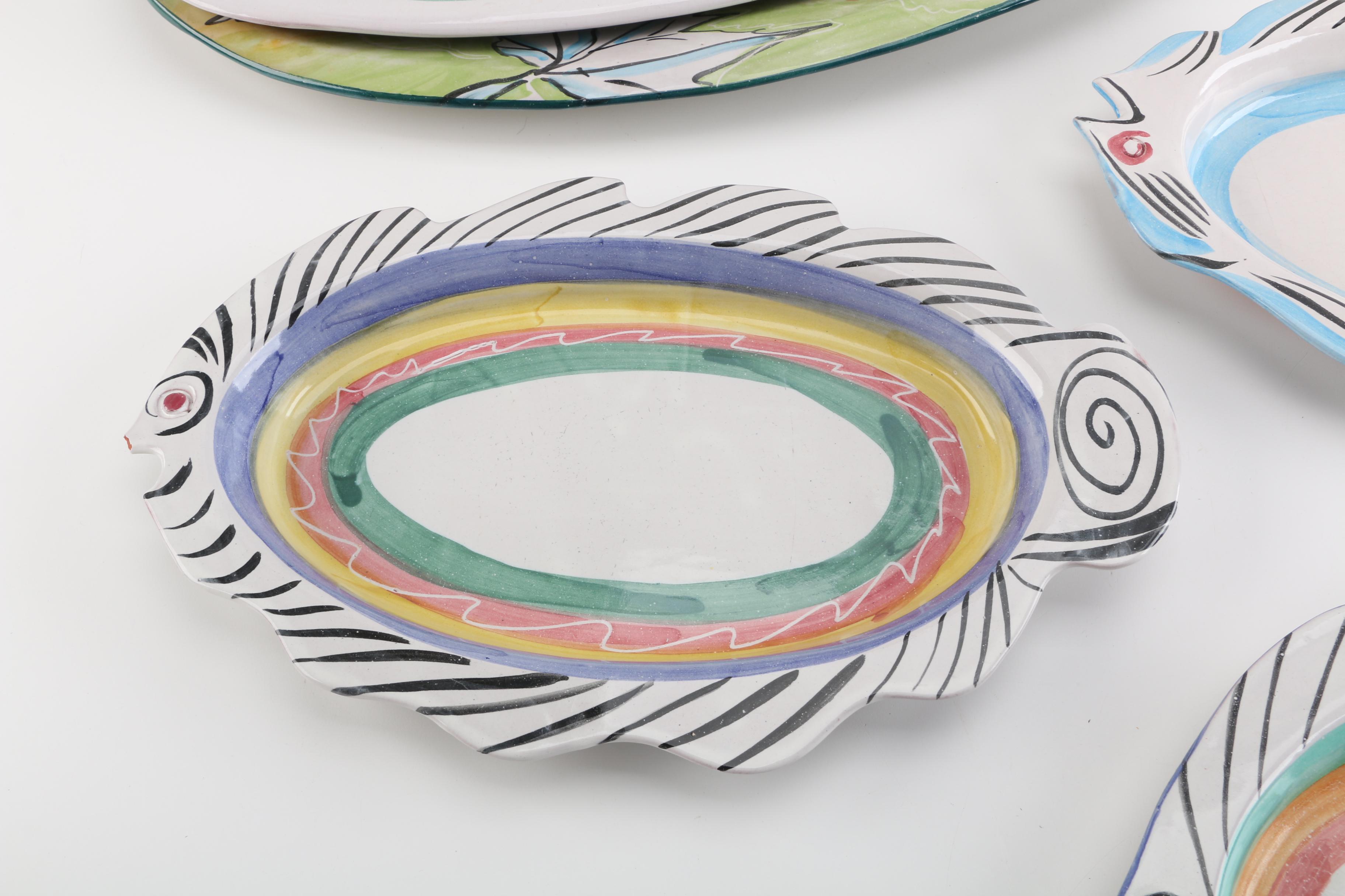 Mary George Kronstadt Earthenware Serving Trays