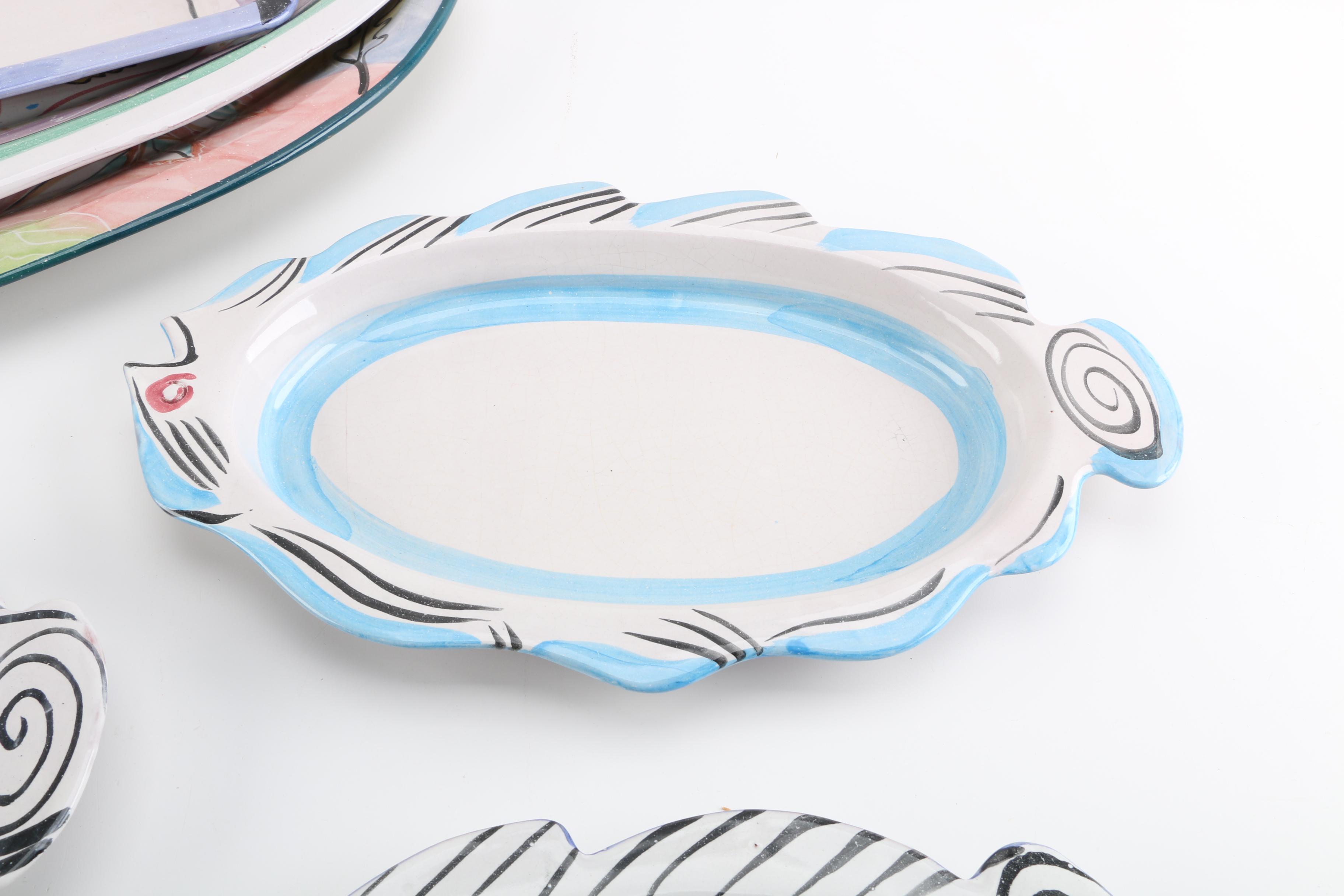 Mary George Kronstadt Earthenware Serving Trays