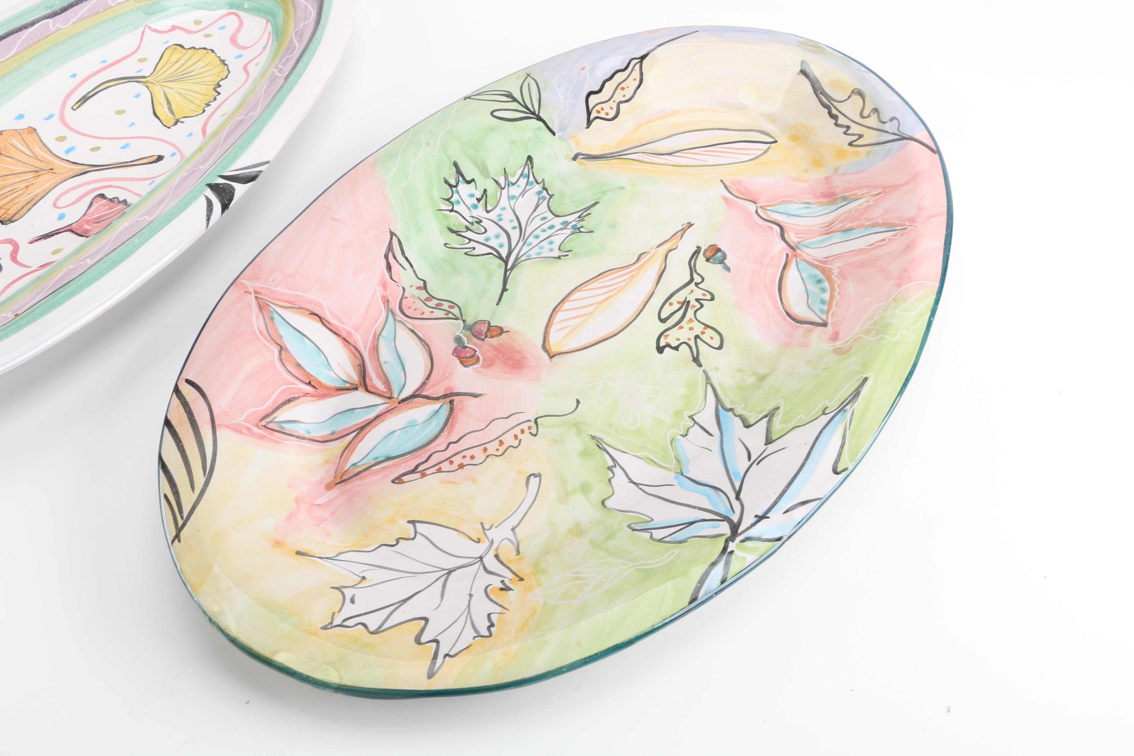 Mary George Kronstadt Earthenware Serving Trays