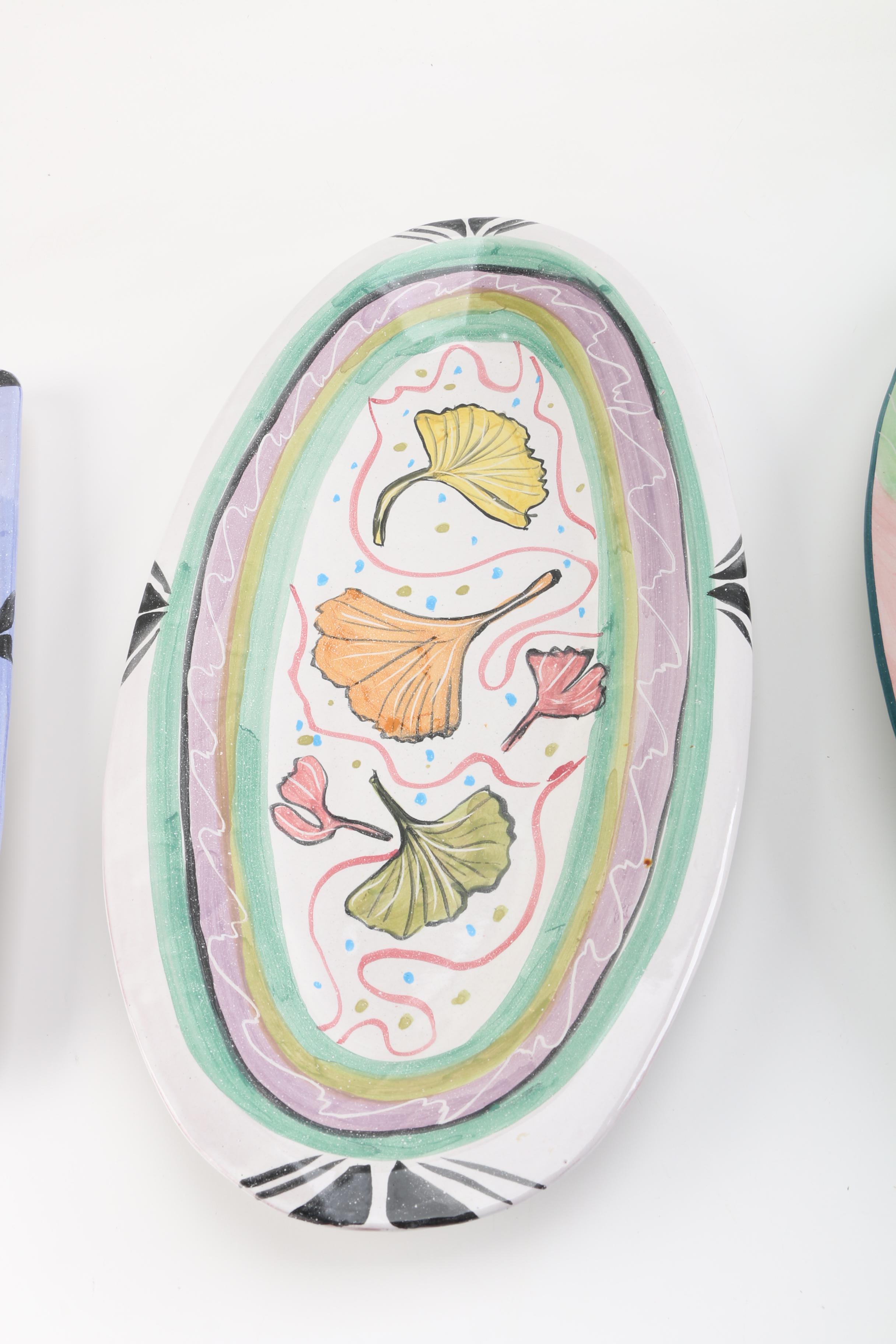 Mary George Kronstadt Earthenware Serving Trays