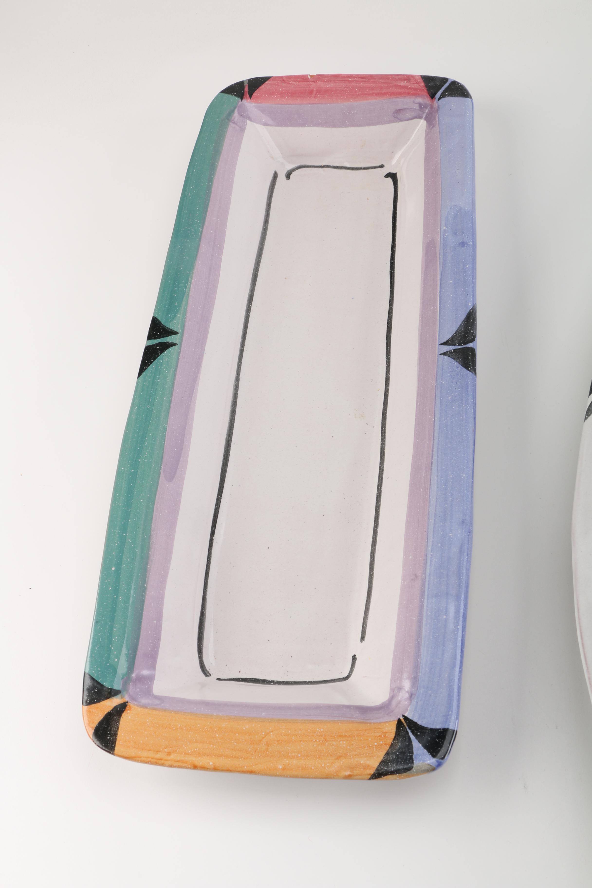 Mary George Kronstadt Earthenware Serving Trays