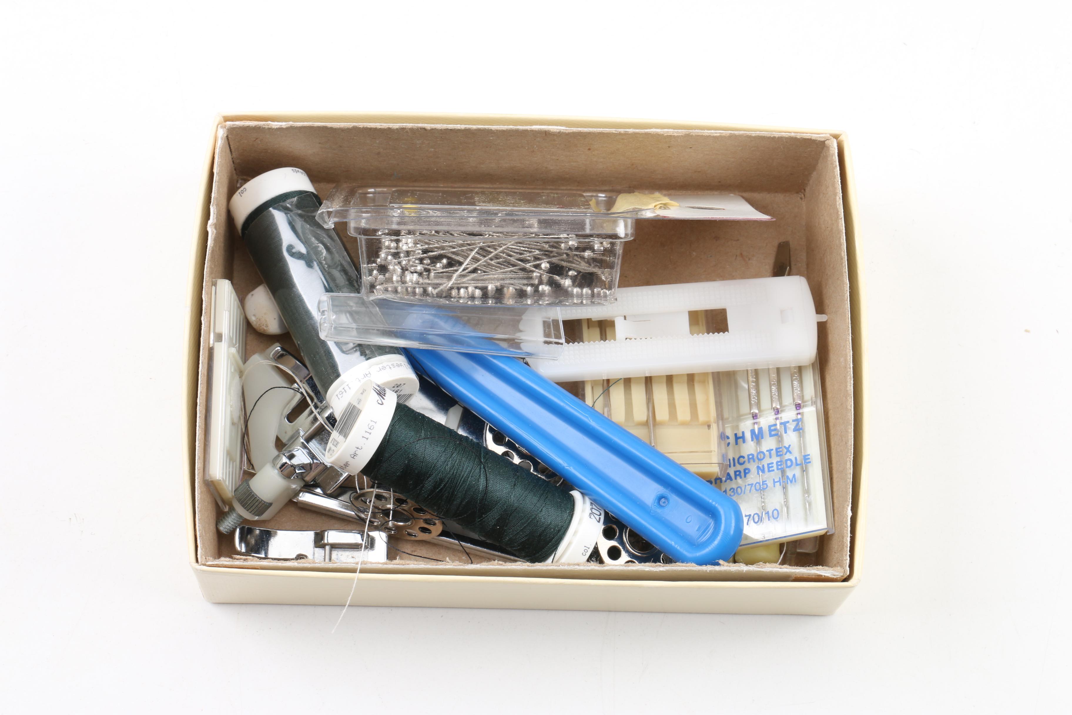 Necchi Model 535FA Sewing Machine with Case and Accessories