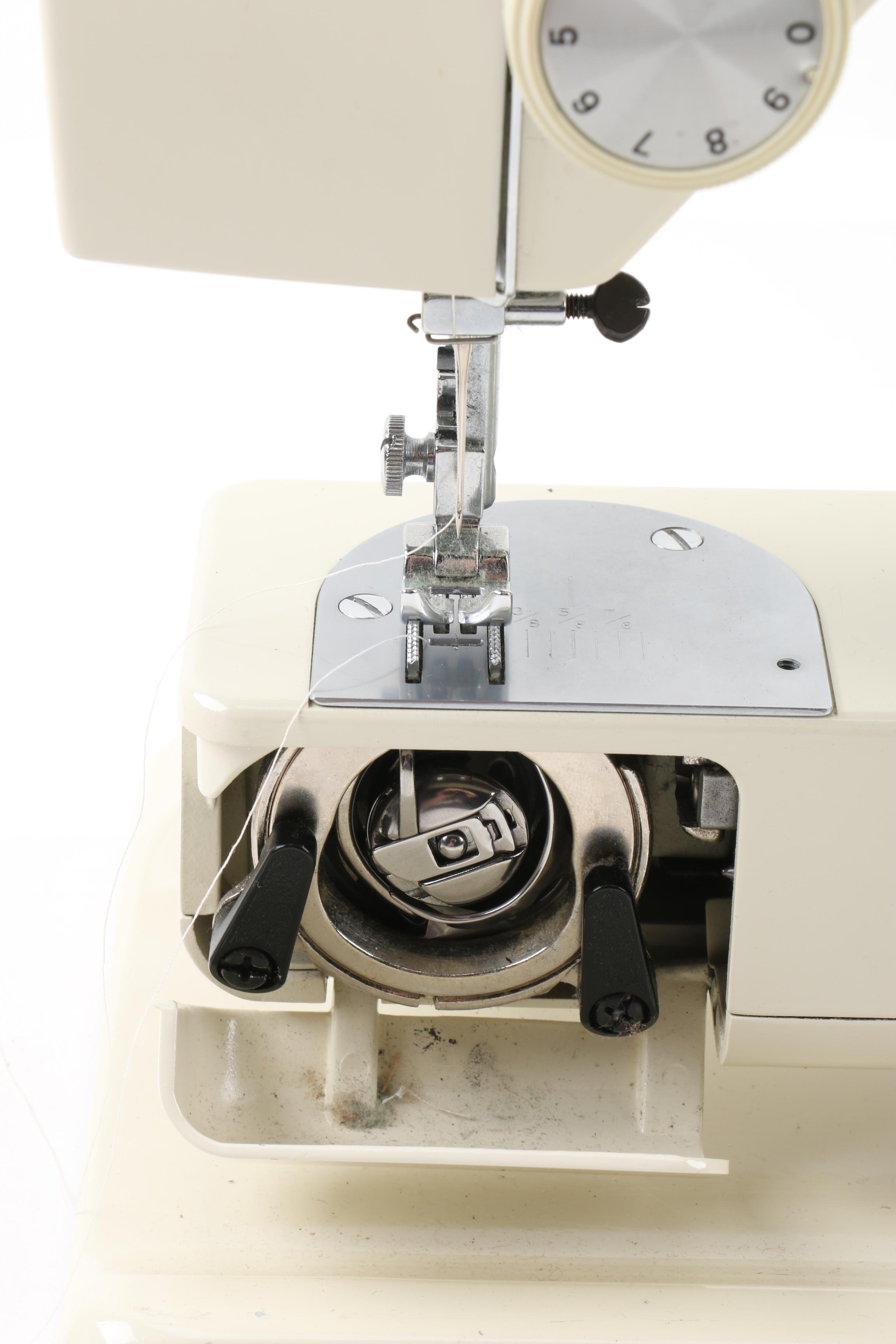 Necchi Model 535FA Sewing Machine with Case and Accessories