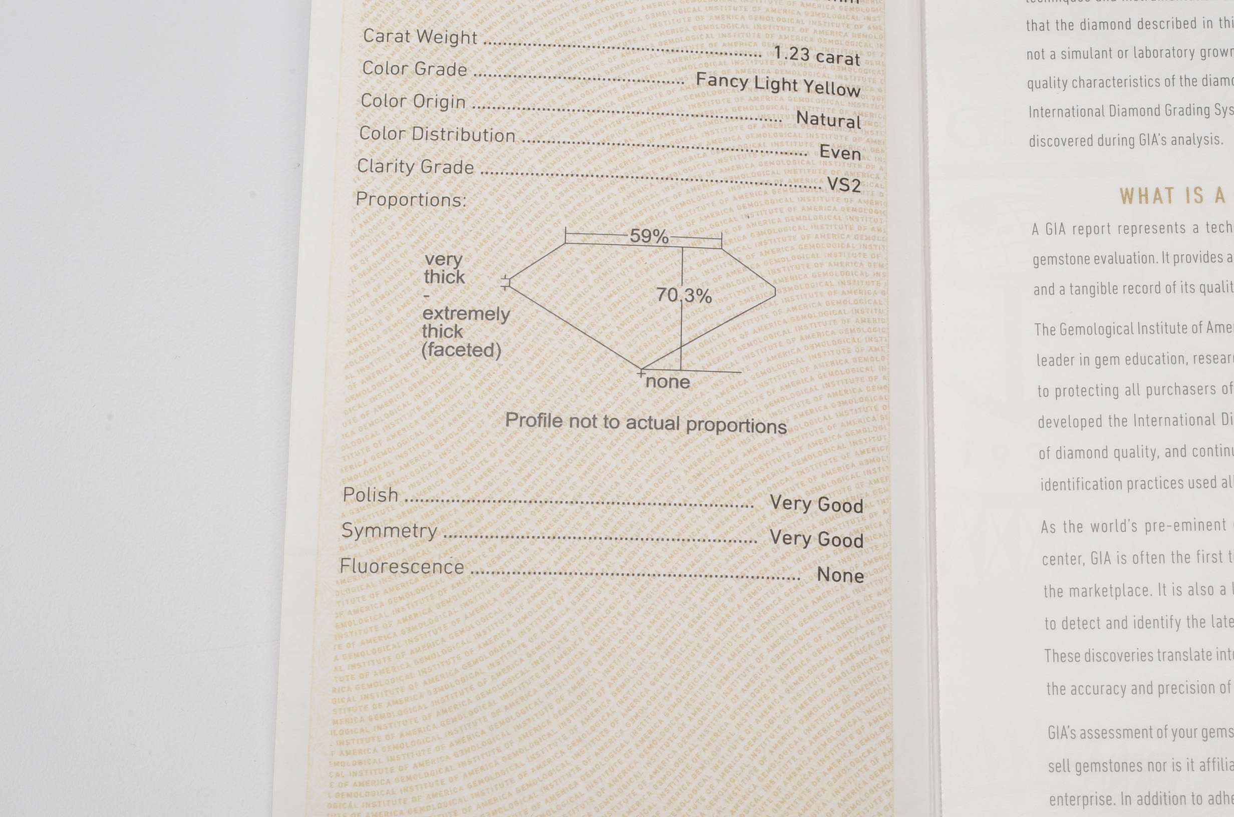 14K Yellow Gold 1.48 CTW Diamond Ring with GIA Certificate