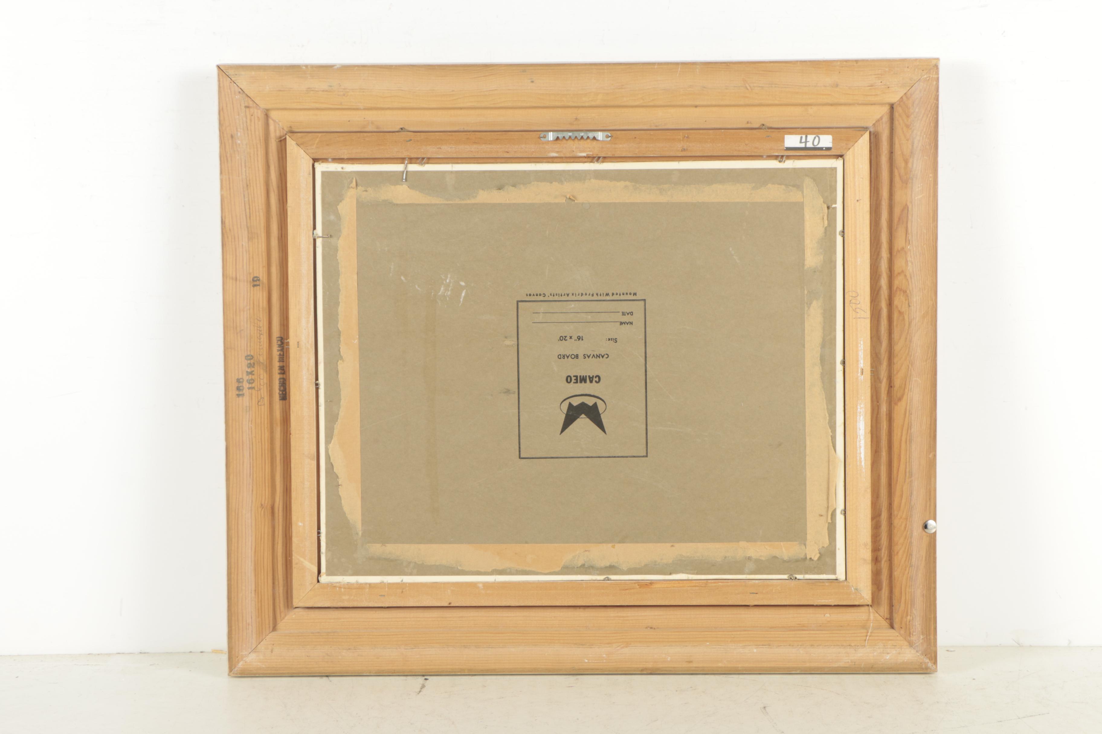 Frazee Oil Painting of a Desert Landscape