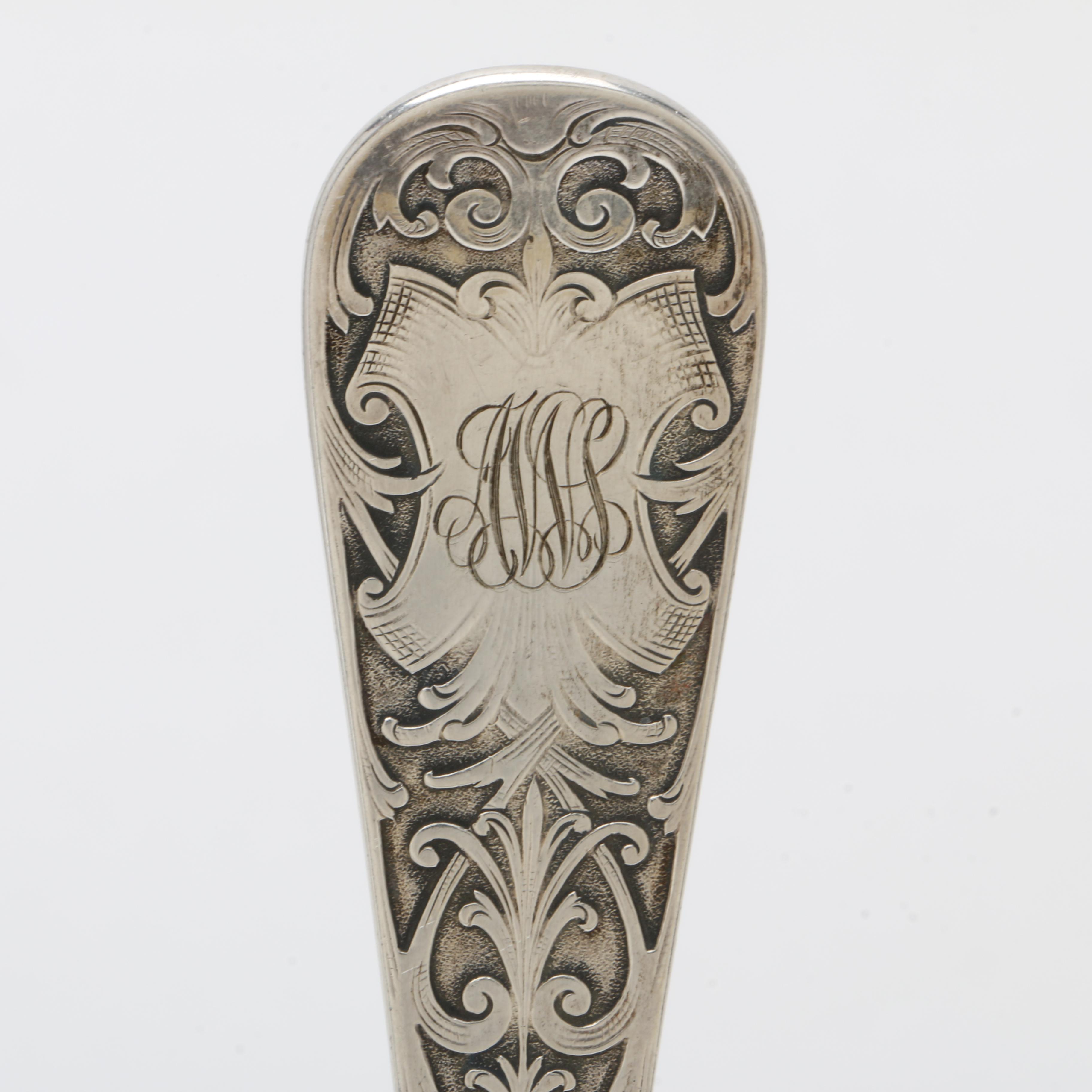 Antique Mauser Mfg Co Sterling Silver Pierced Asparagus Server