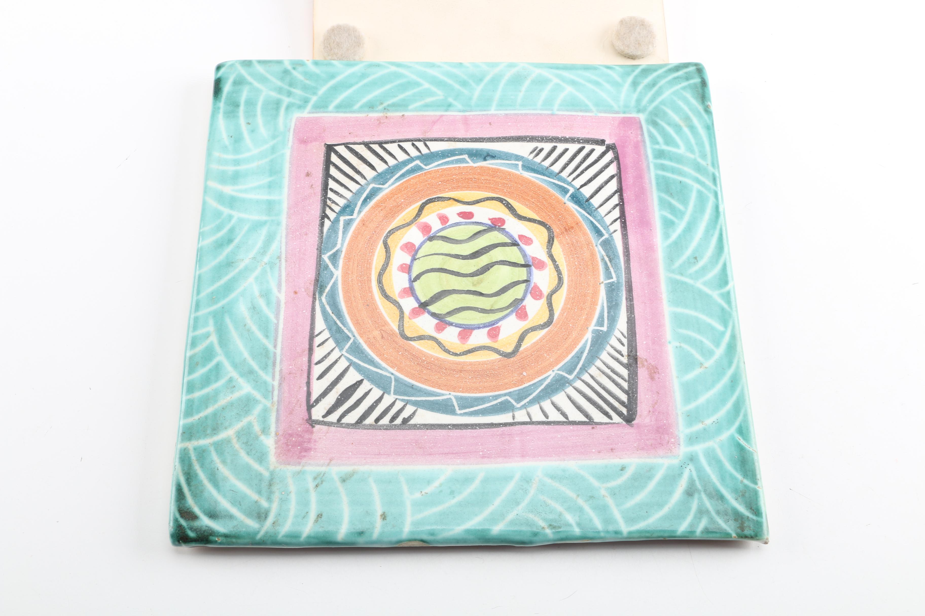 Mary George Kronstadt Earthenware Vase and H&R Johnson Tiles