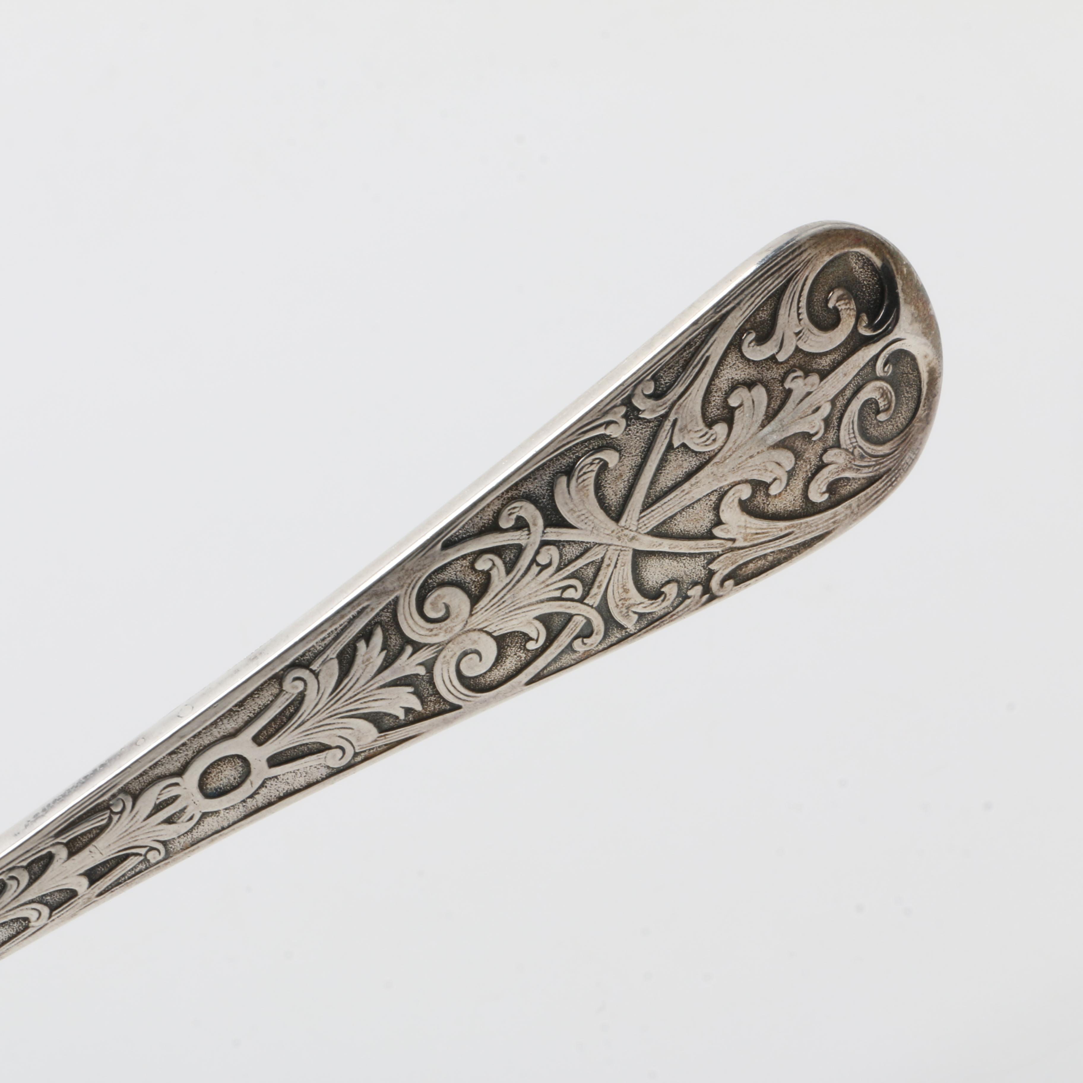 Antique Mauser Mfg Co Sterling Silver Pierced Asparagus Server