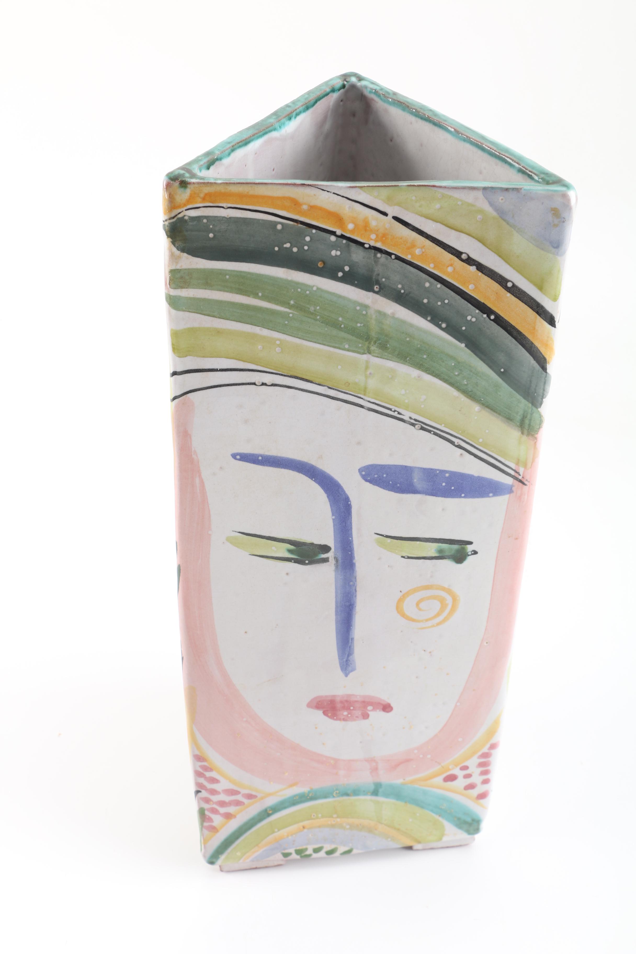 Mary George Kronstadt Earthenware Vase and H&R Johnson Tiles