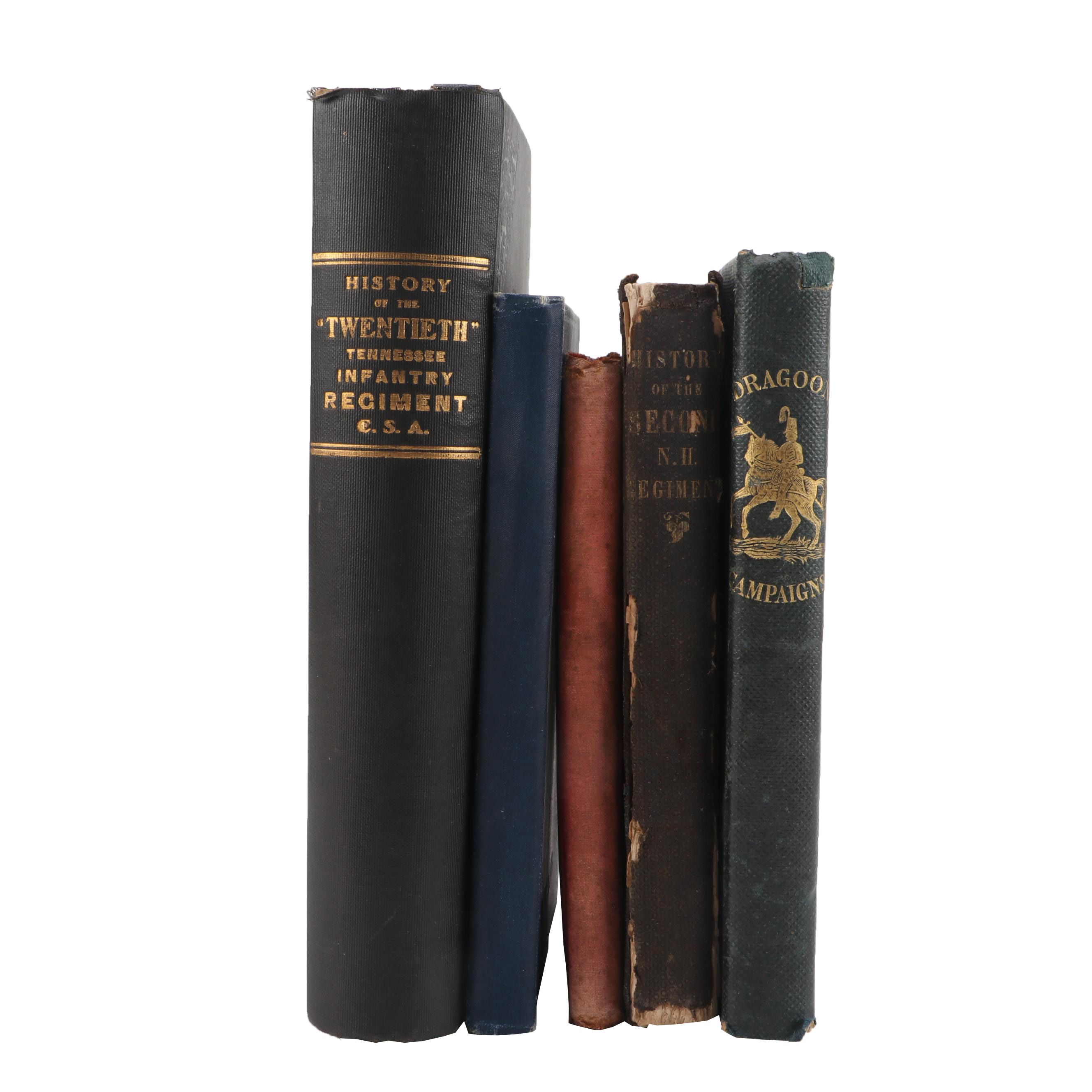 Five Books on Battles from The American Civil War and Dragoon Campaigns
